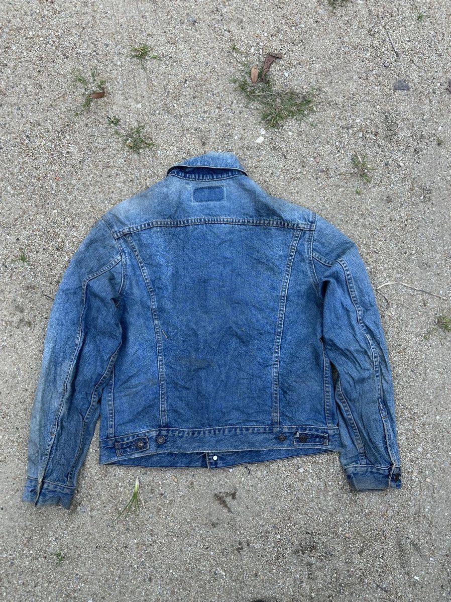 Levi's × Vintage Vintage 90s Levis Denim Tracker Jacket Size US L / EU 52-54 / 3 - 2 Thumbnail