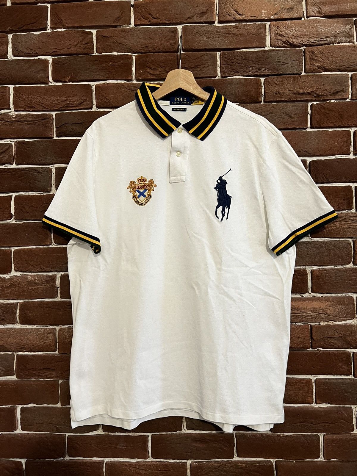 Polo Ralph Lauren Polo Ralph Lauren Big Pony Polo Tshirt White Hype Rare XL Size US XL / EU 56 / 4 - 1 Thumbnail