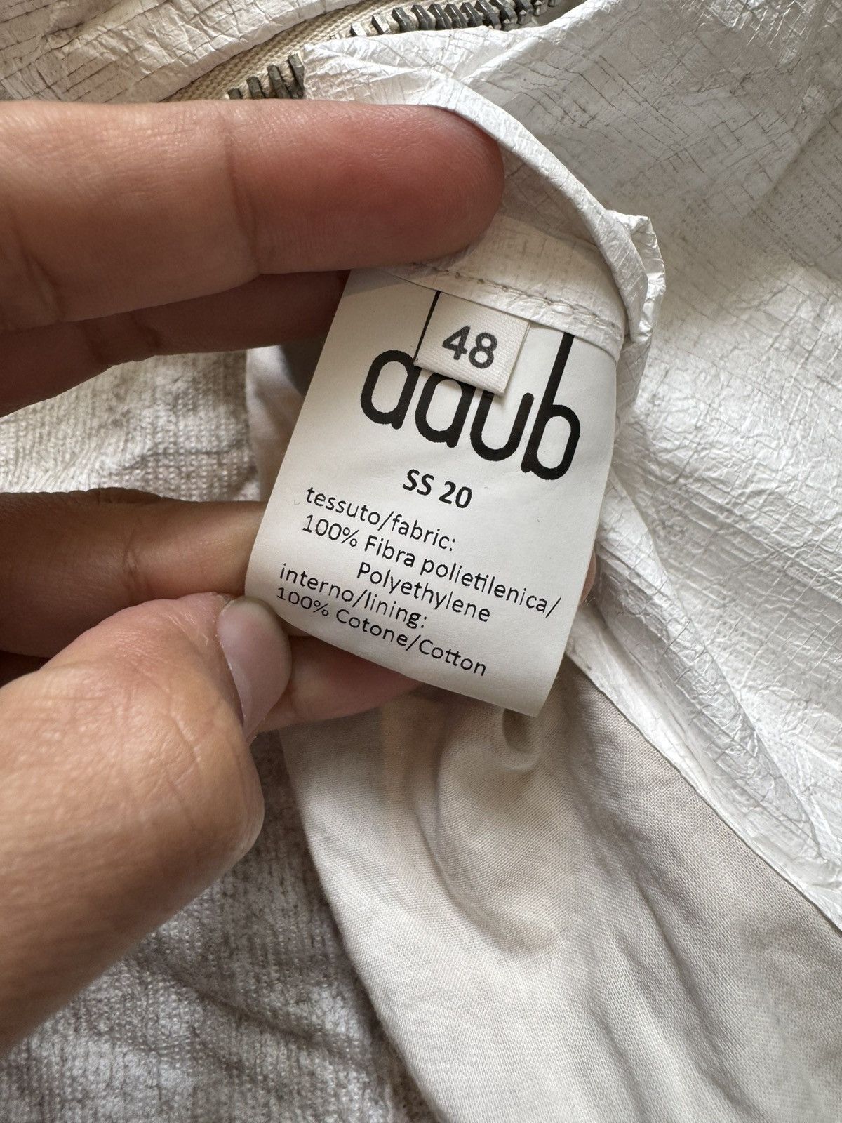 Other DAUB CRUMPLE PATTERN ZIPPER JACKET 48 ITALY Size US M / EU 48-50 / 2 - 8 Thumbnail