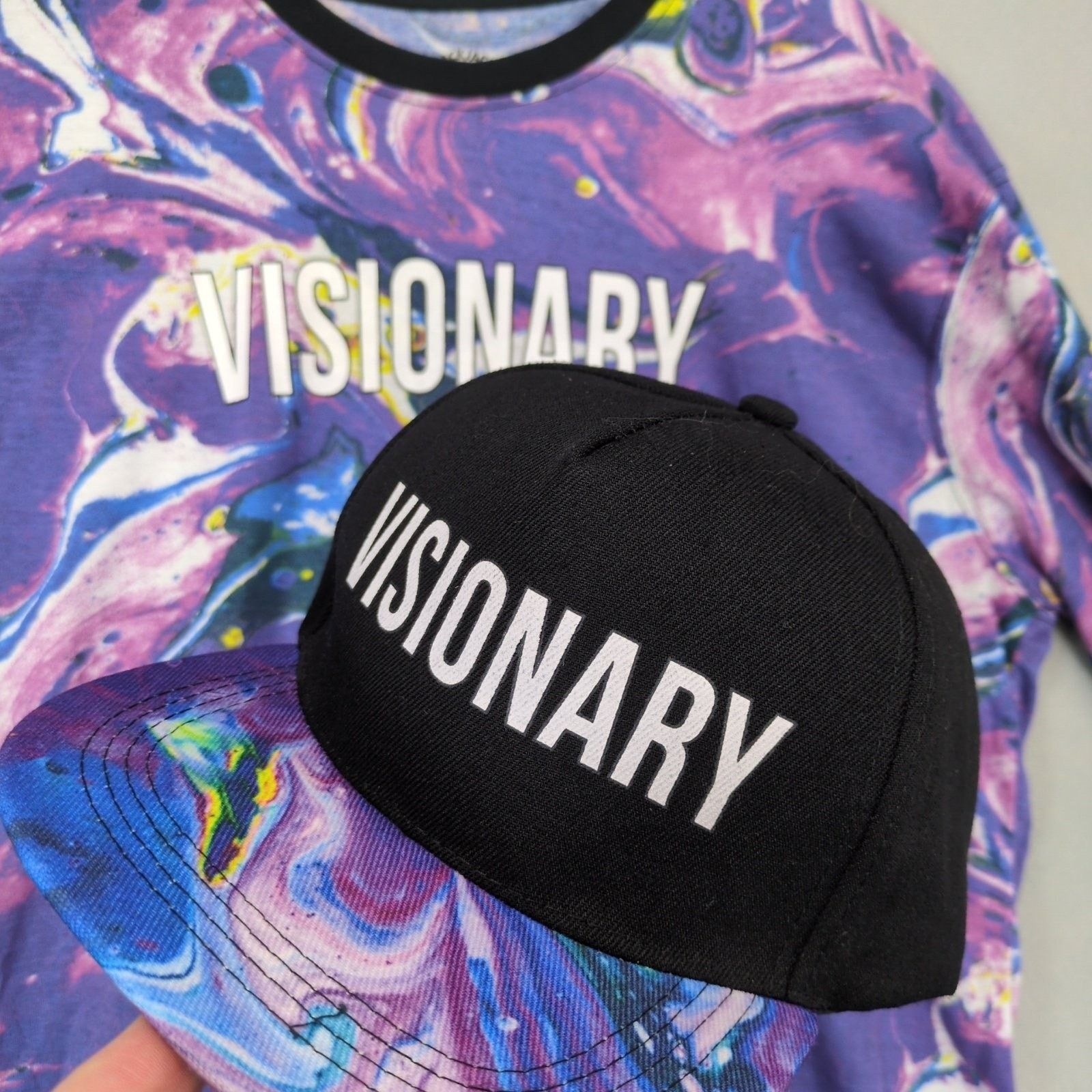 Blackjack NWT Blackjack Men's L Liquid Purple Visionary Shirt & Hat Size US L / EU 52-54 / 3 - 4 Thumbnail