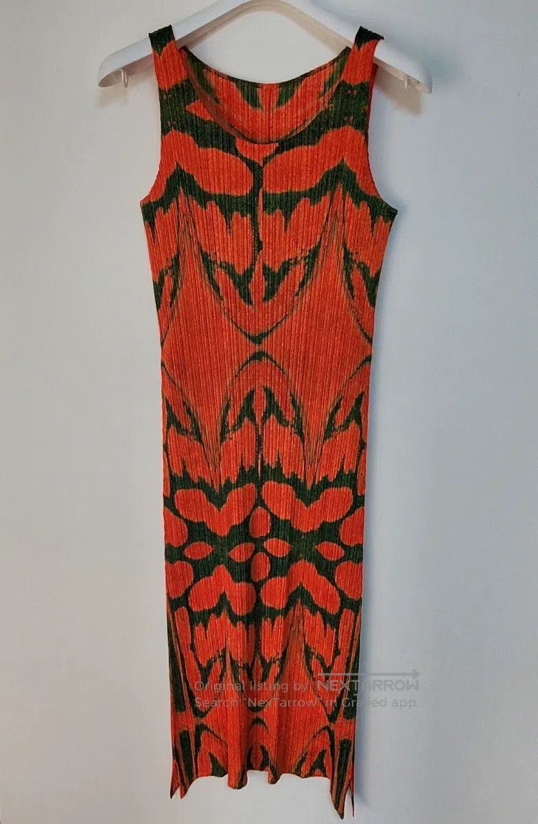 Issey Miyake Issey Miyake Orange Dress Size M / US 6-8 / IT 42-44 - 3 Thumbnail