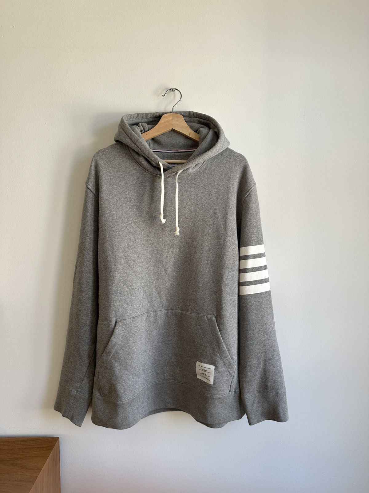 Thom Browne Thom Browne Classic Grey Hoodie Size US XL / EU 56 / 4 - 10 Thumbnail