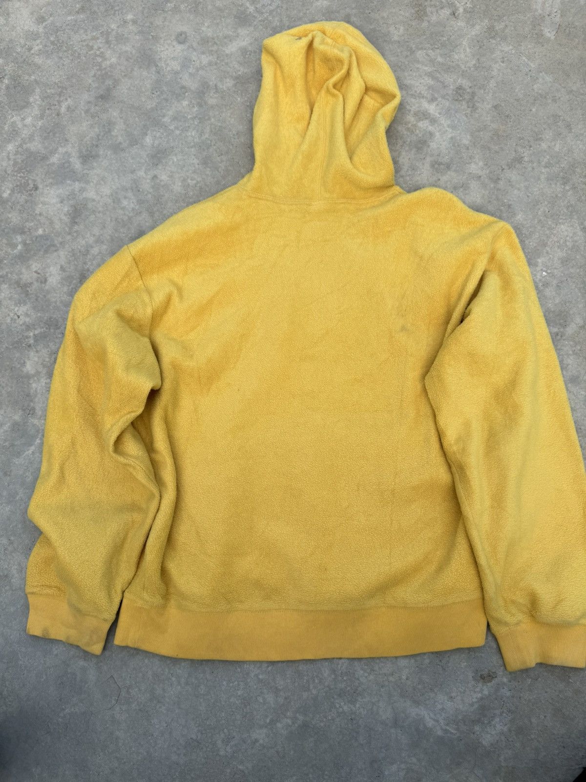 Gap Gap Yellow Velvet Hoodie Vintage Size US XL / EU 56 / 4 - 2 Thumbnail