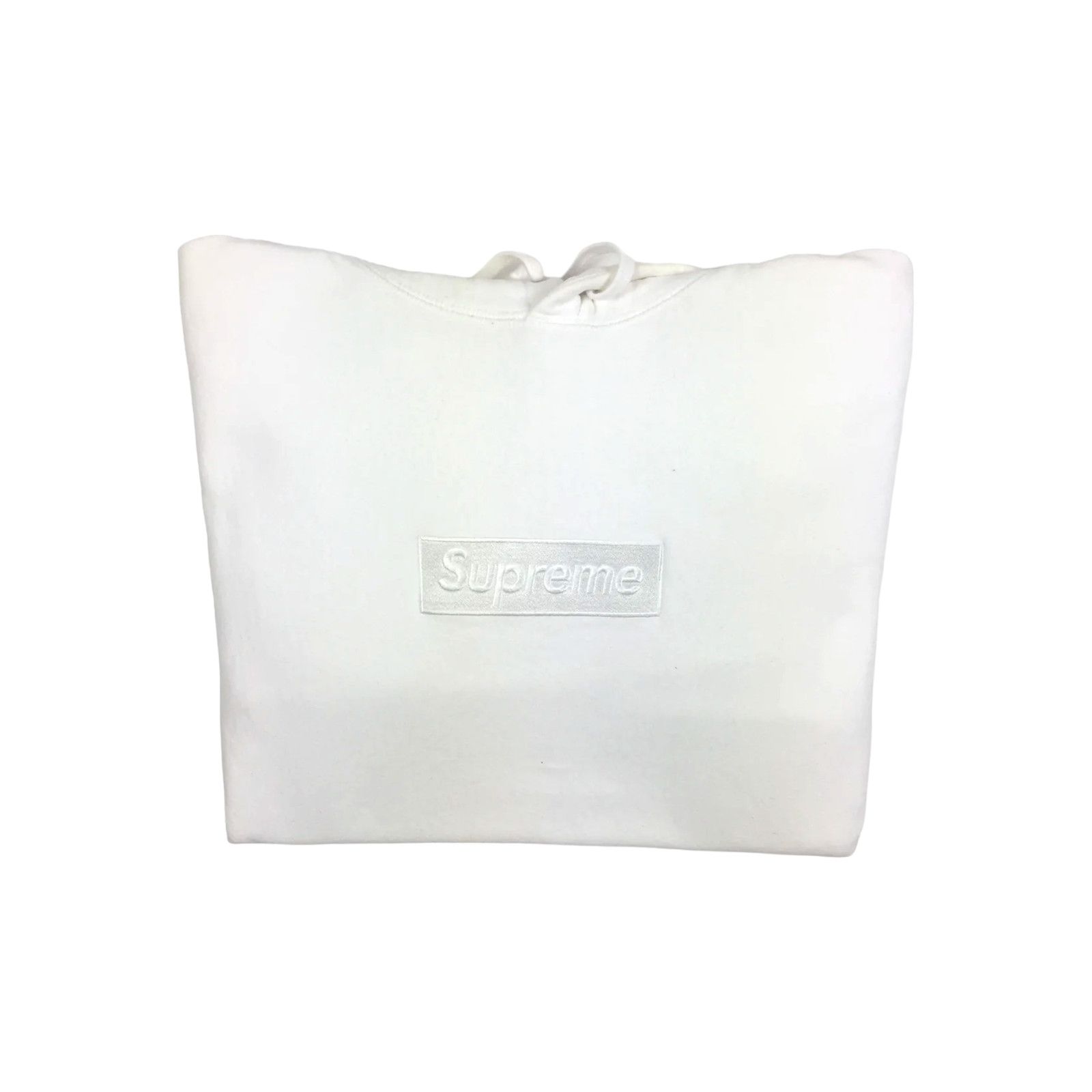 Supreme 2014 Supreme White Tonal Box Logo Hoodie Size US M / EU 48-50 / 2 - 2 Thumbnail