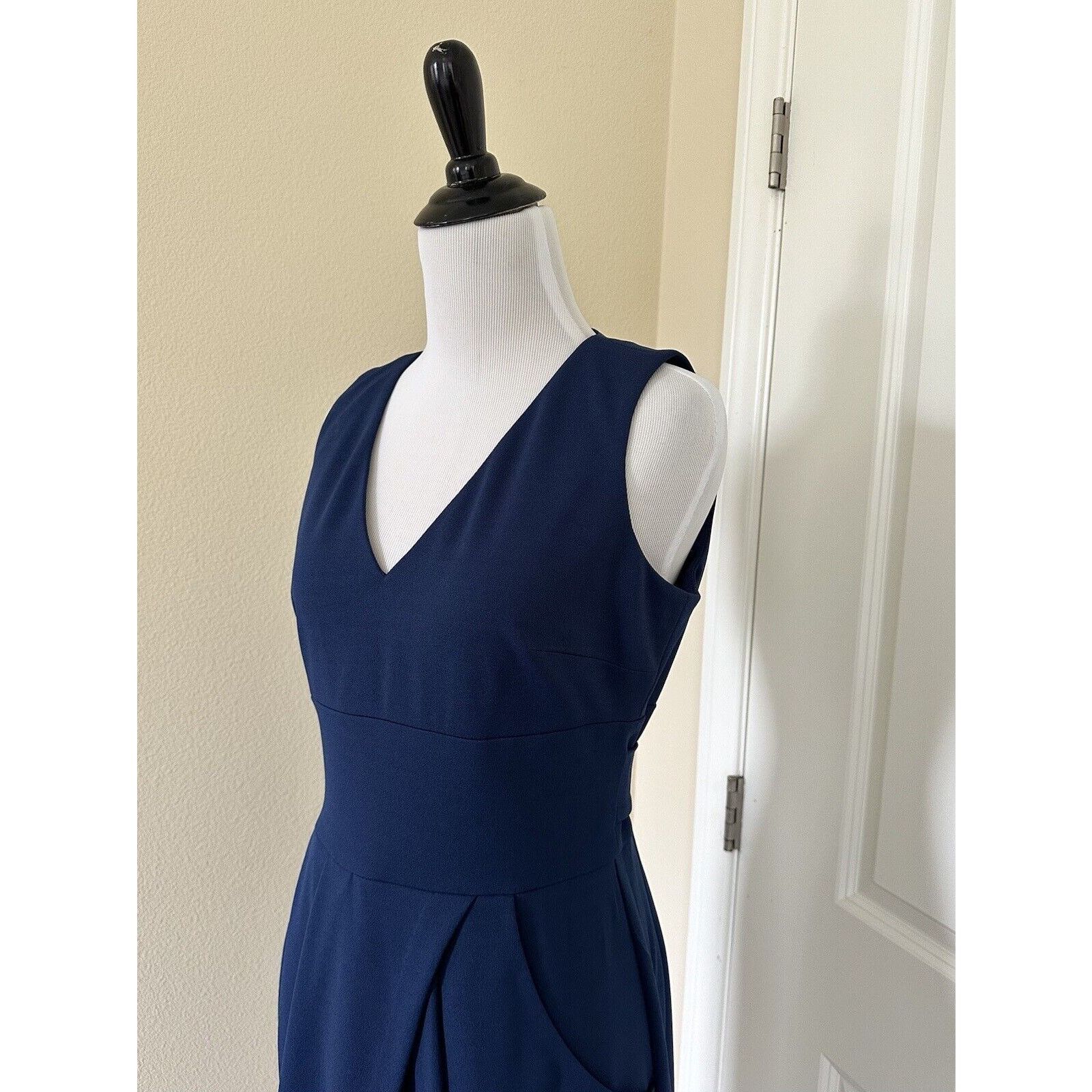Donna Morgan Business Cocktail Blue Tulip Dress Size 4 Donna Morgan Size S / US 4 / IT 40 - 2 Thumbnail