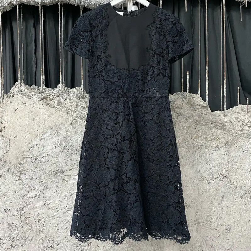Valentino Valentino Black Lace Women's Dress 0089 Size ONE SIZE - 1 Thumbnail
