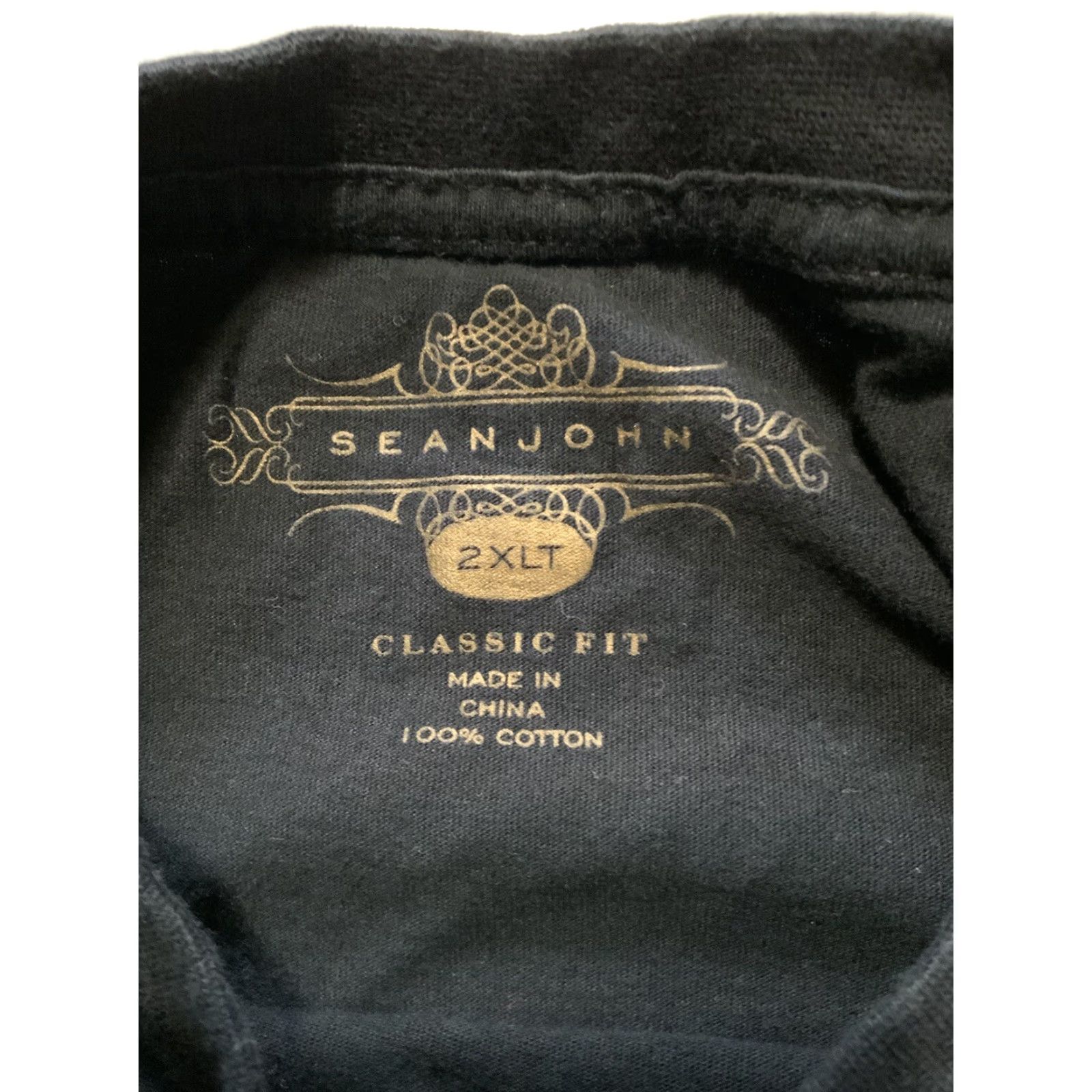 Sean John Sean John The Chosen One LXIX Roman Numeral Graphic Black Gold S/S T-Shirt 2XLT Men Shirt Size US XXL / EU 58 / 5 - 6 Thumbnail