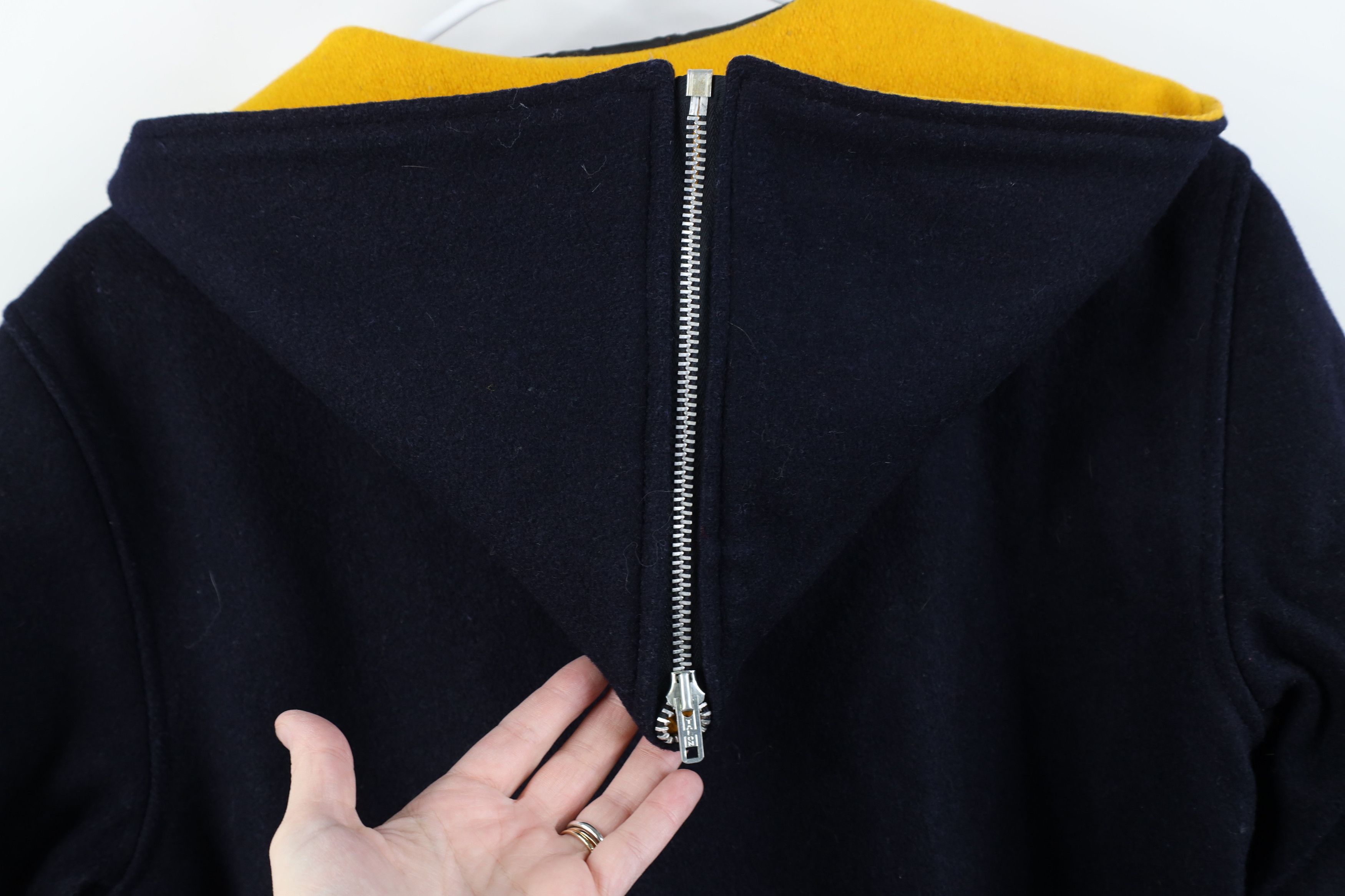 Vintage Vintage 50s Leather Cape Hooded Varsity Letterman Jacket USA Size US M / EU 48-50 / 2 - 14 Thumbnail