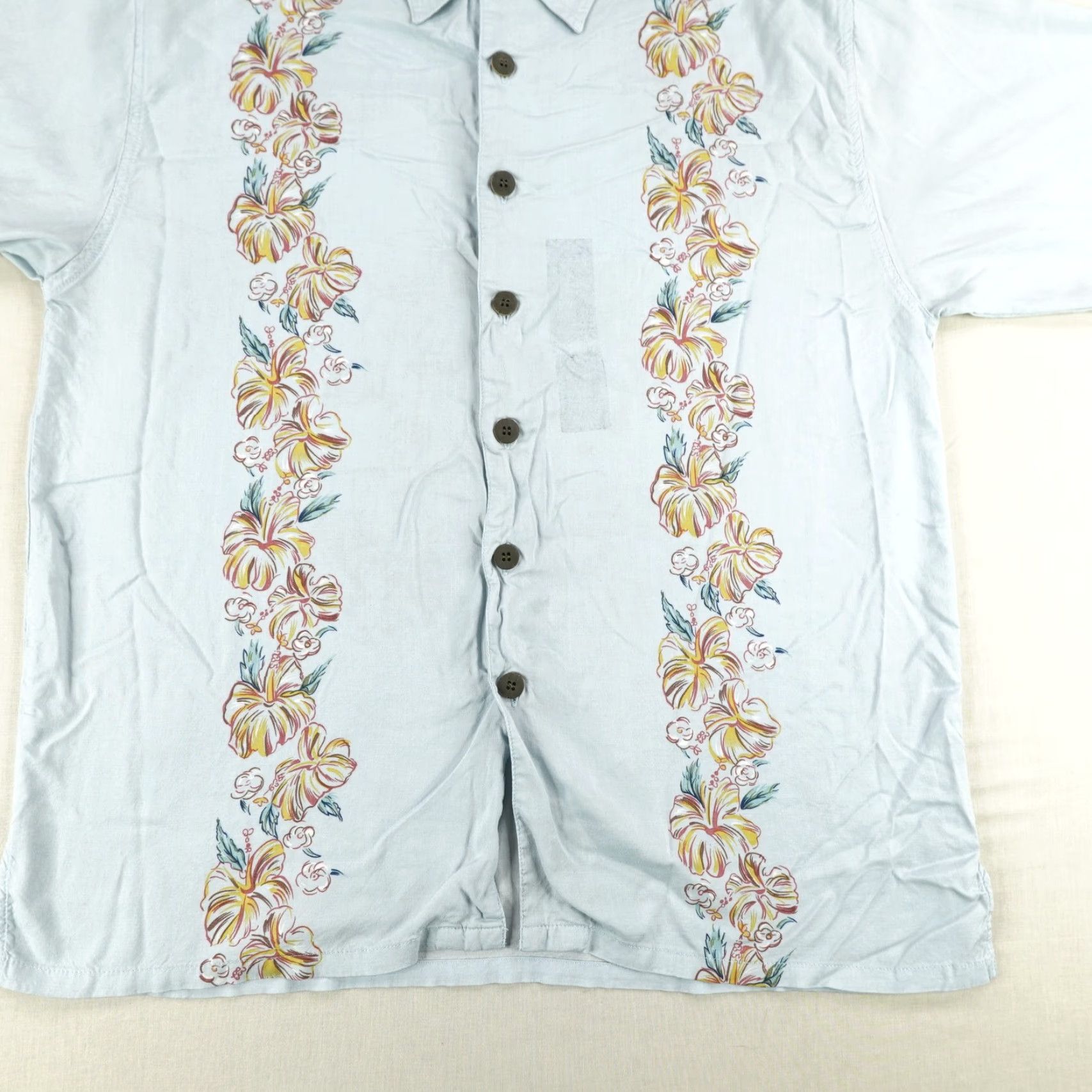 Gotcha VINTAGE Gotcha Shirt Mens M Blue Floral Hawaiian Rayon Button Up Size US M / EU 48-50 / 2 - 3 Thumbnail
