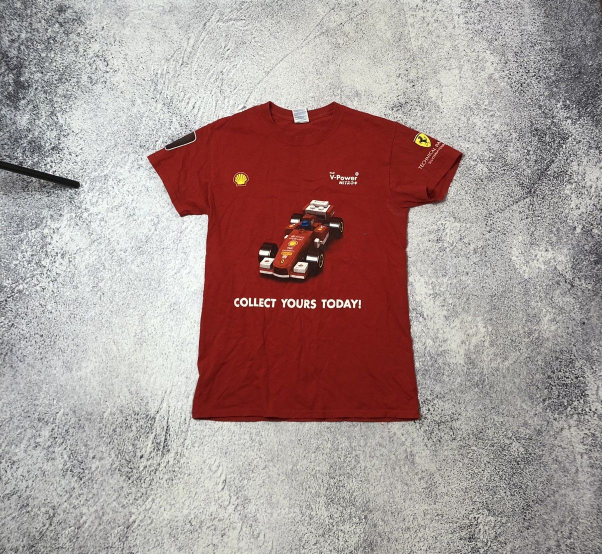 LEGO Vintage Mens t-shirt Lego V-Power F1 nascar Ferrari Size US S / EU 44-46 / 1 - 1 Thumbnail
