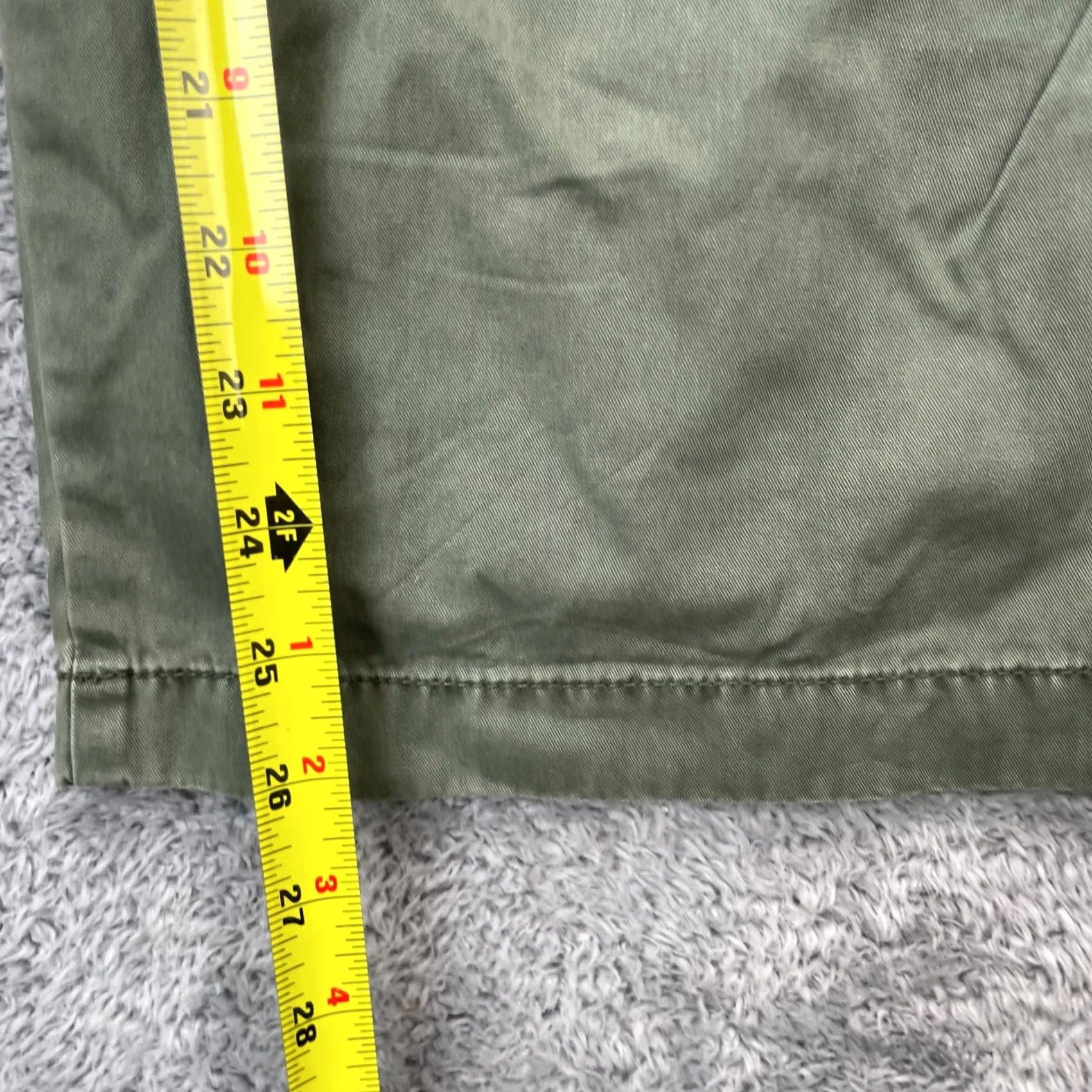 J.Crew J.CREW Pants Womens 27 Petite Green Sailor Heritage Chino Wide Leg Cotton Baggy Pants Regular Petite Green Chino Size 27" / US 4 / IT 40 - 7 Thumbnail