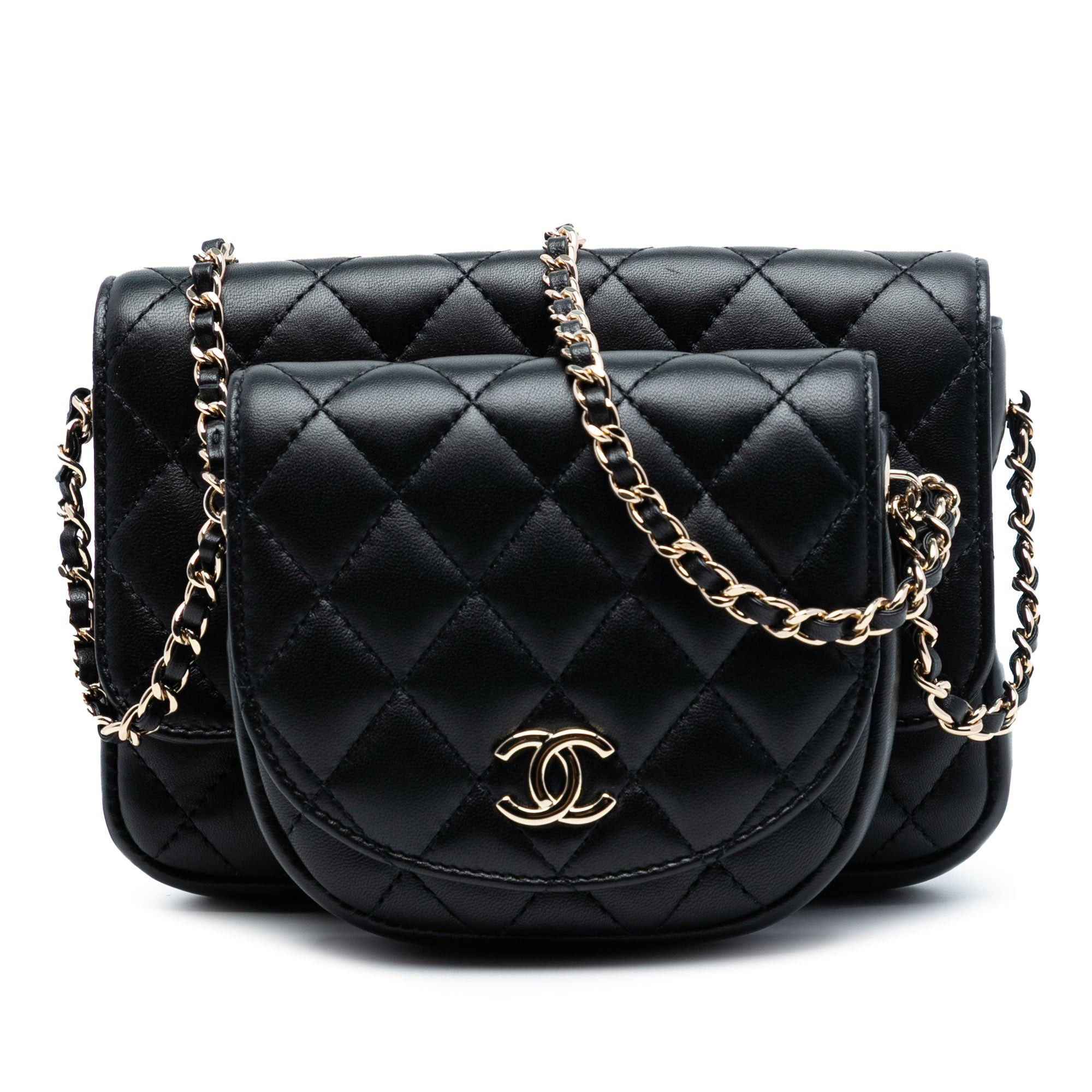 Chanel CC Quilted Lambskin Side Packs Flap Size ONE SIZE - 1 Thumbnail