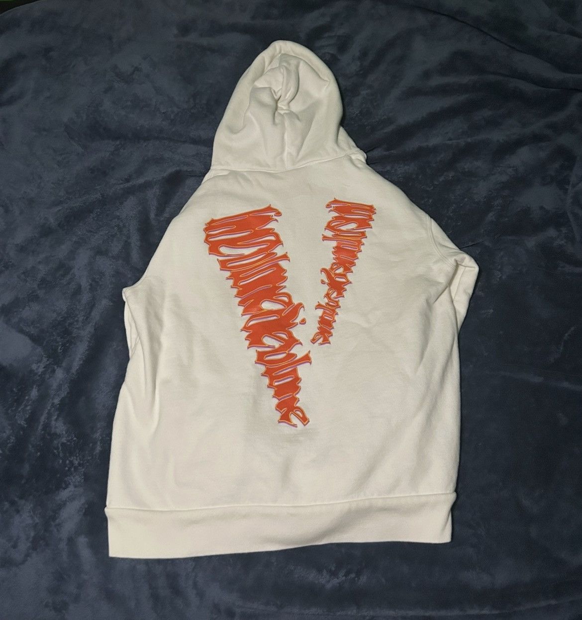 Juice Wrld x Vlone Fighting Demons Lumin White Hoodie L