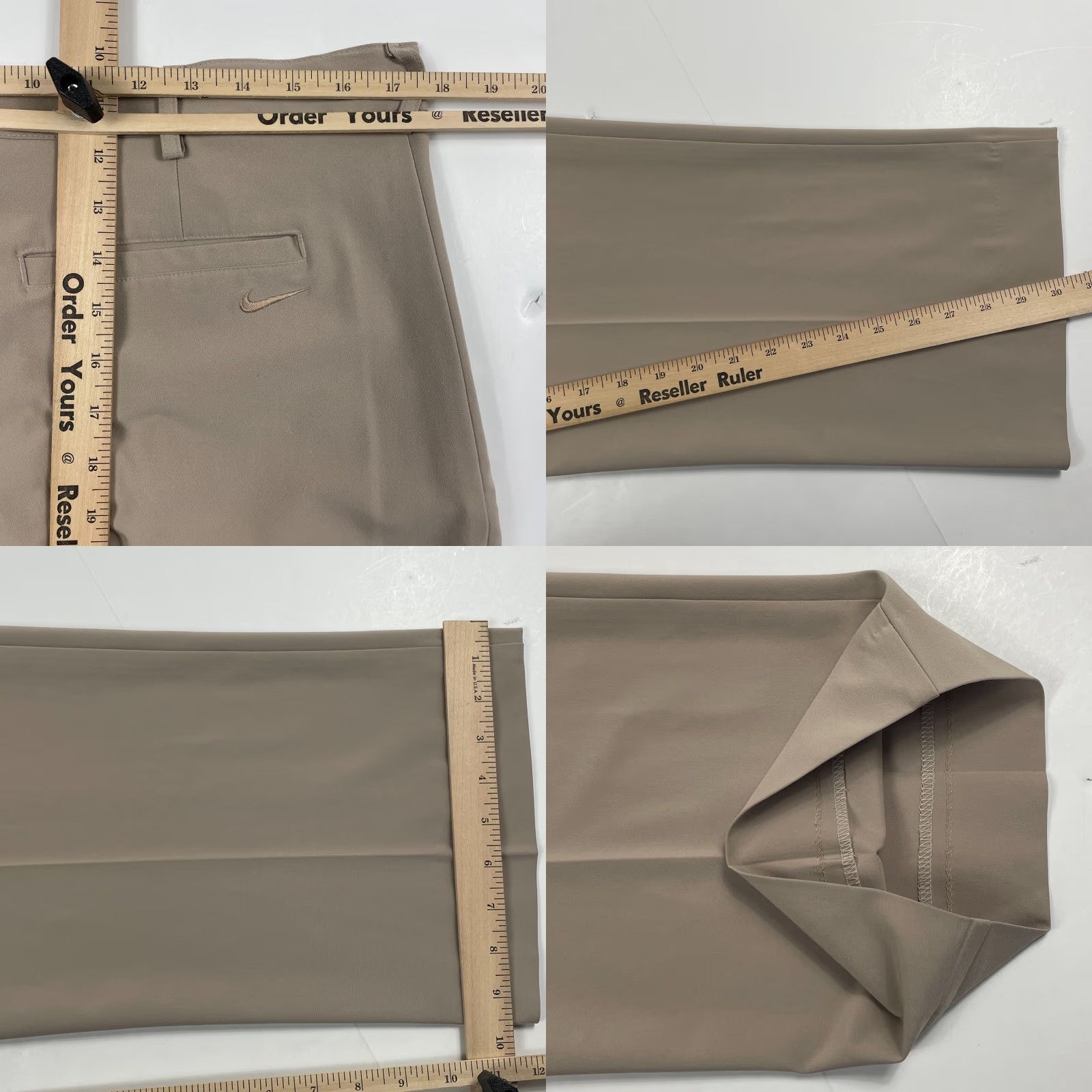 Nike Nike Pants Mens 34 x 30 Beige Golf Straight Leg Flat Front Stretch Outdoors Tan Size US 34 / EU 50 - 9 Thumbnail