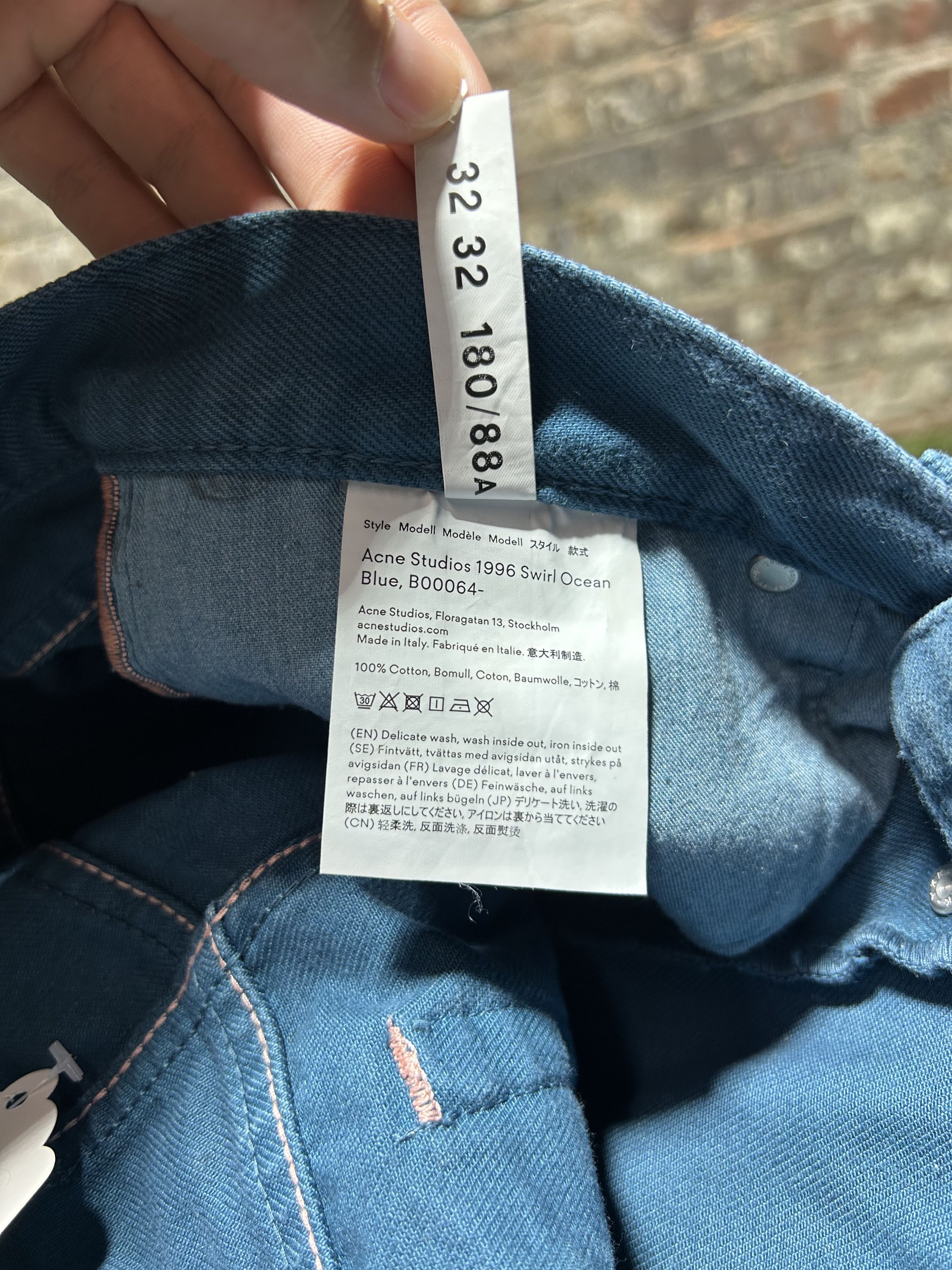 Acne Studios Acne Studios Swirl Ocean Jeans Size US 32 / EU 48 - 5 Thumbnail
