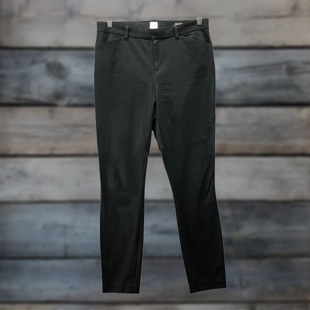 Gap GAP Signature Skinny Ankle Pants Womens 10 Tall Black Stretch Mid Rise Trouser Pants Shoes? Size 32" / US 10 / IT 46 - 1 Thumbnail