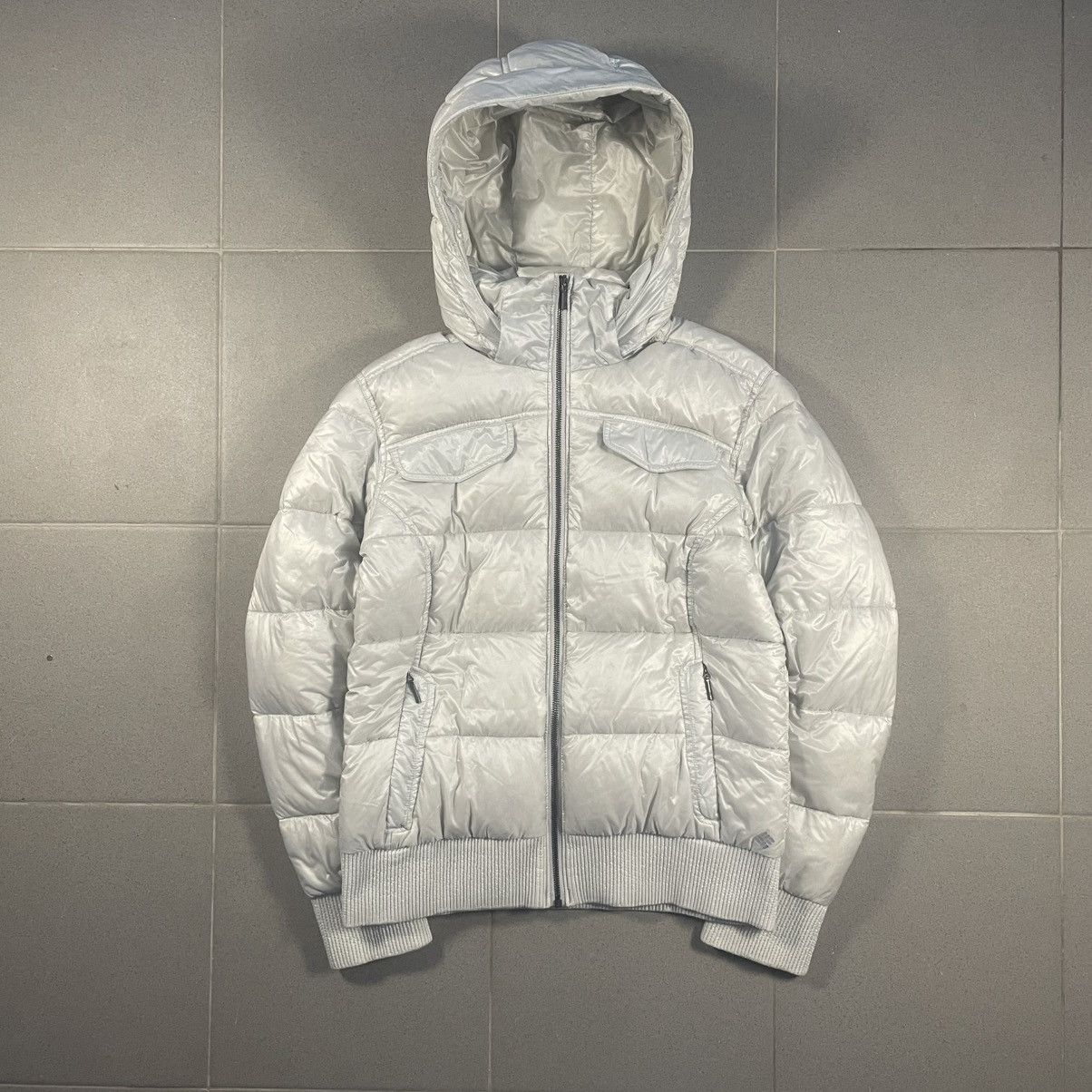 Columbia COLUMBIA Omni-Heat White Puffer Jacket removable hood M Size M / US 6-8 / IT 42-44 - 2 Thumbnail