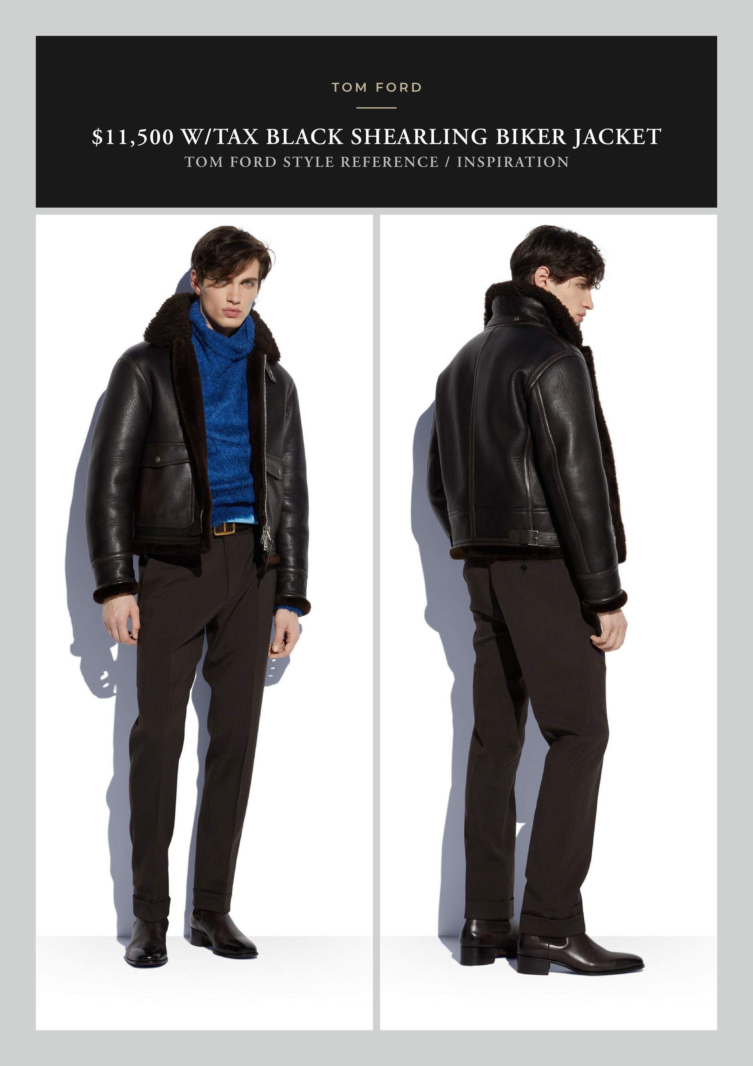 Tom Ford A Menswear Grail: Rare $11K Shearling Tailored To Perfection Size US L / EU 52-54 / 3 - 6 Thumbnail