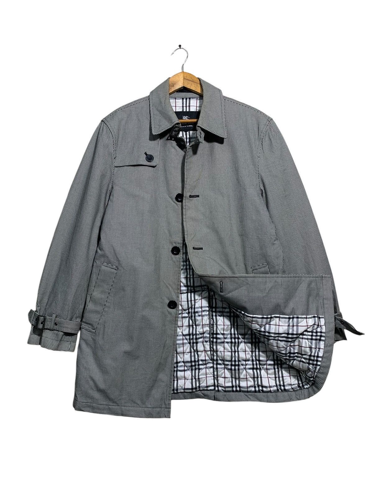Burberry 🔥BURBERRY BLACK LABEL HOUNDSTOOTH COATS Size US M / EU 48-50 / 2 - 1 Thumbnail