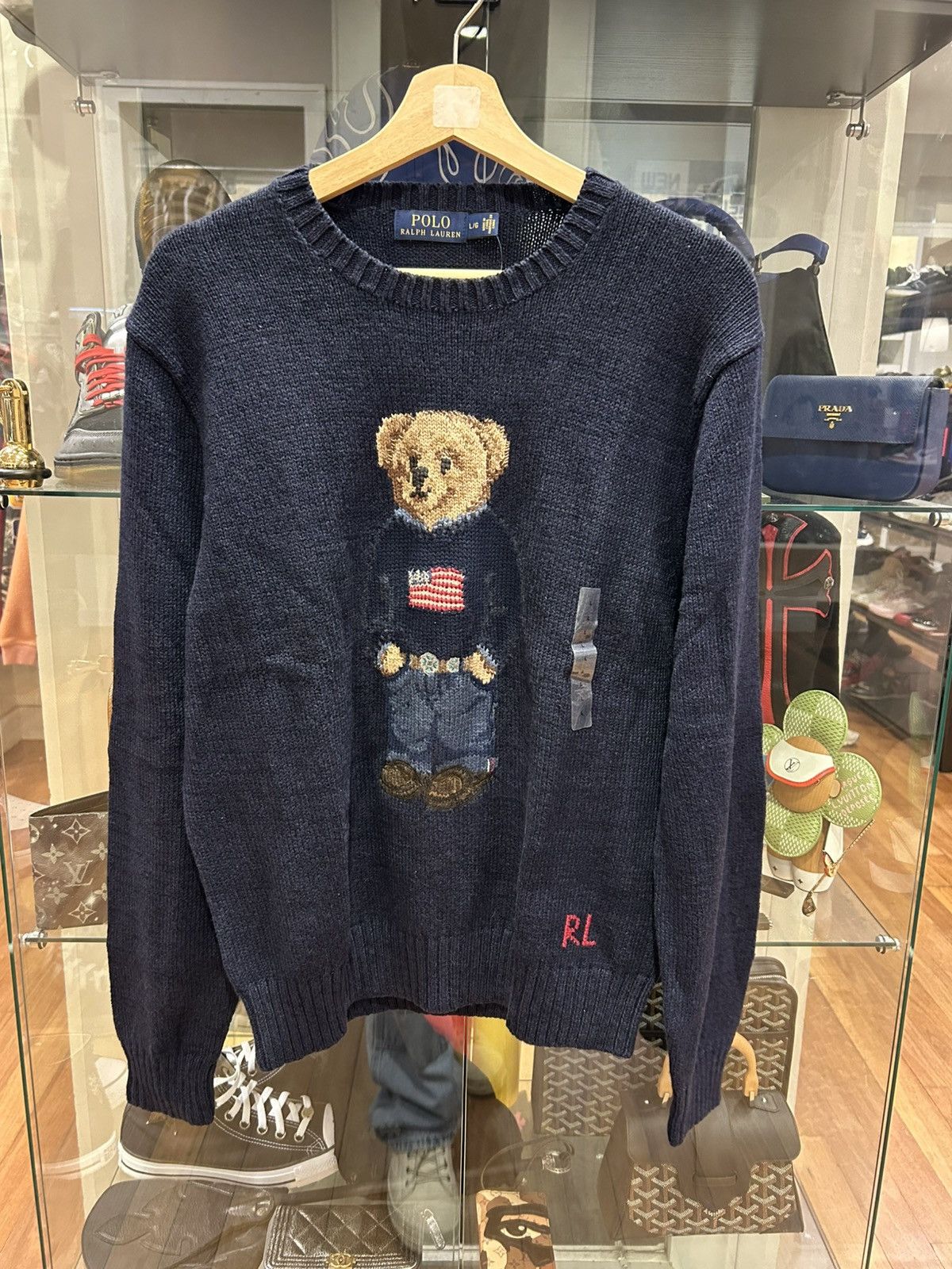 Polo Ralph Lauren Polo Ralph Lauren Knit Bear Sweater Size US L / EU 52-54 / 3 - 1 Thumbnail
