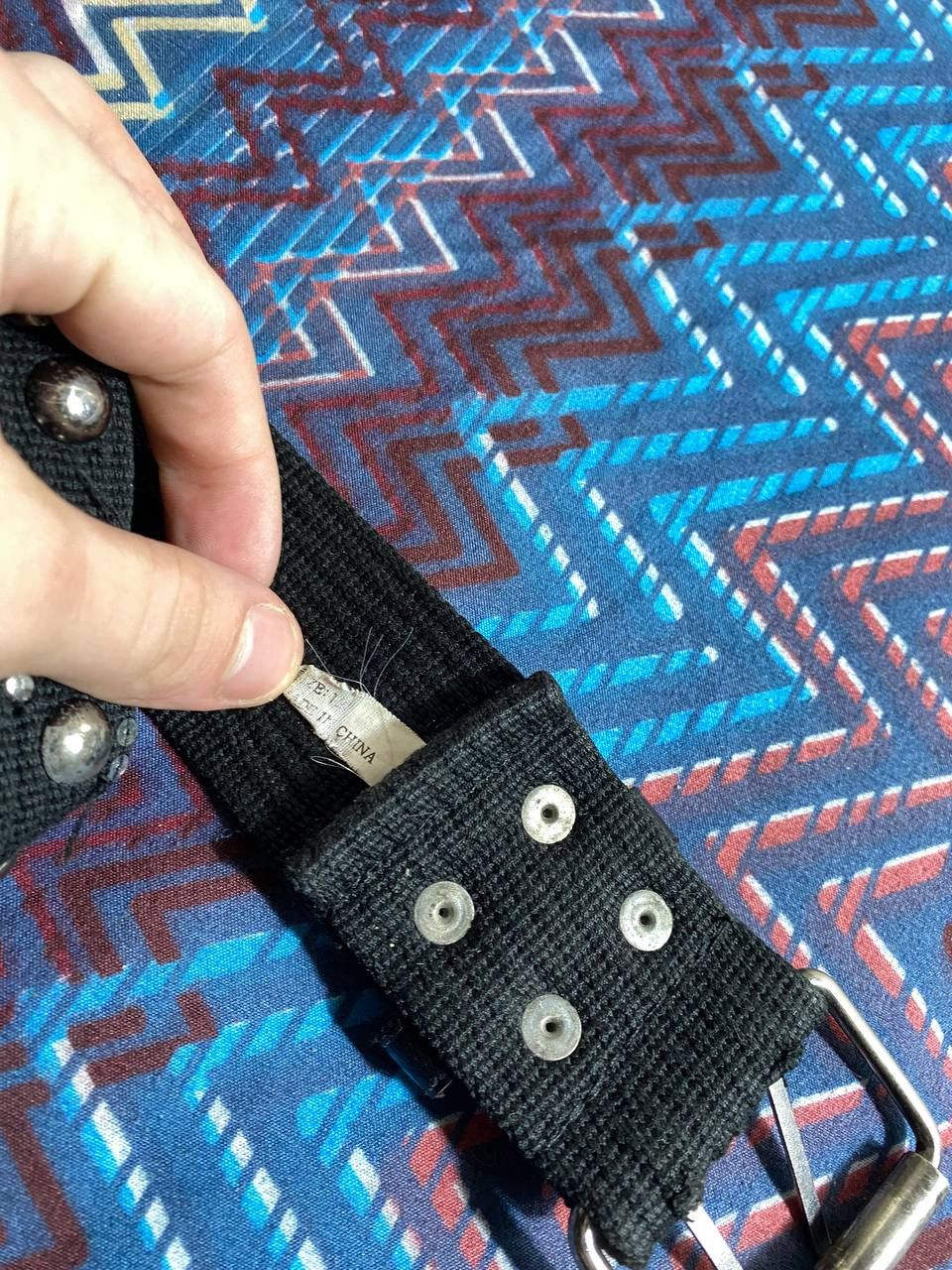 Japanese Brand Vintage Y2K Avant-garde Distressed Leather Metal Belt Size ONE SIZE - 12 Thumbnail