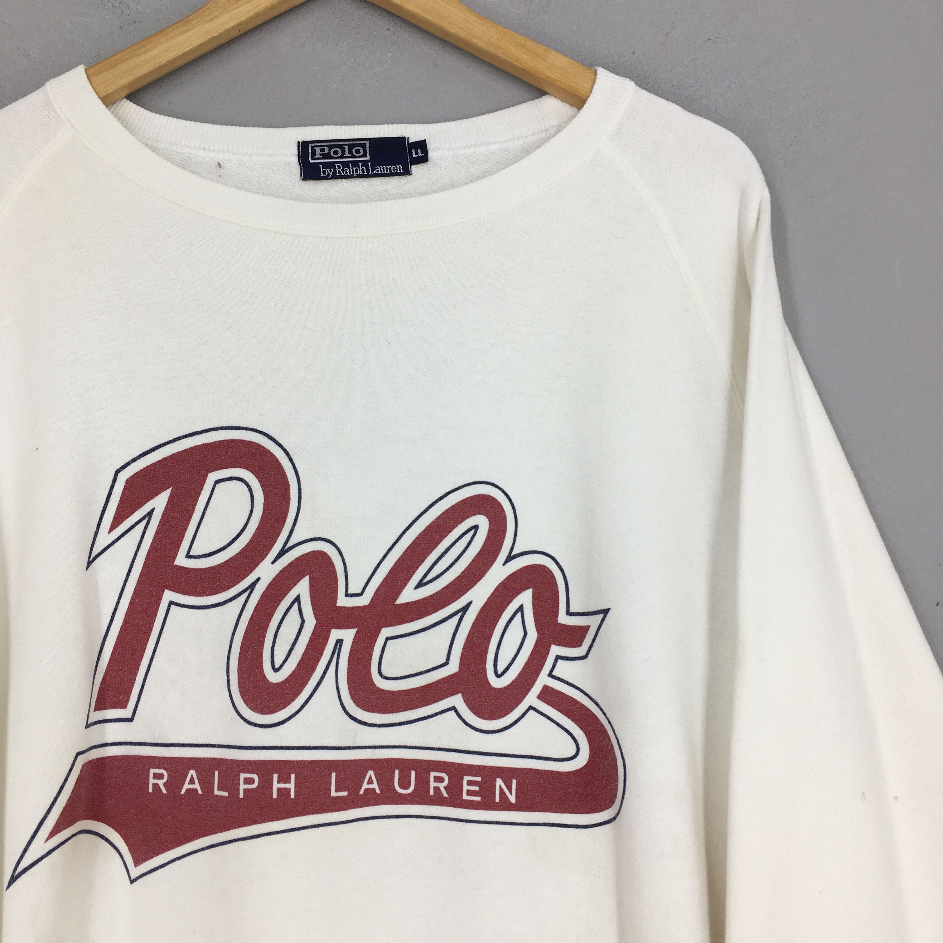 Polo Ralph Lauren Vintage Polo Ralph Lauren Spell Out Sweatshirt XLarge Size US XL / EU 56 / 4 - 2 Thumbnail
