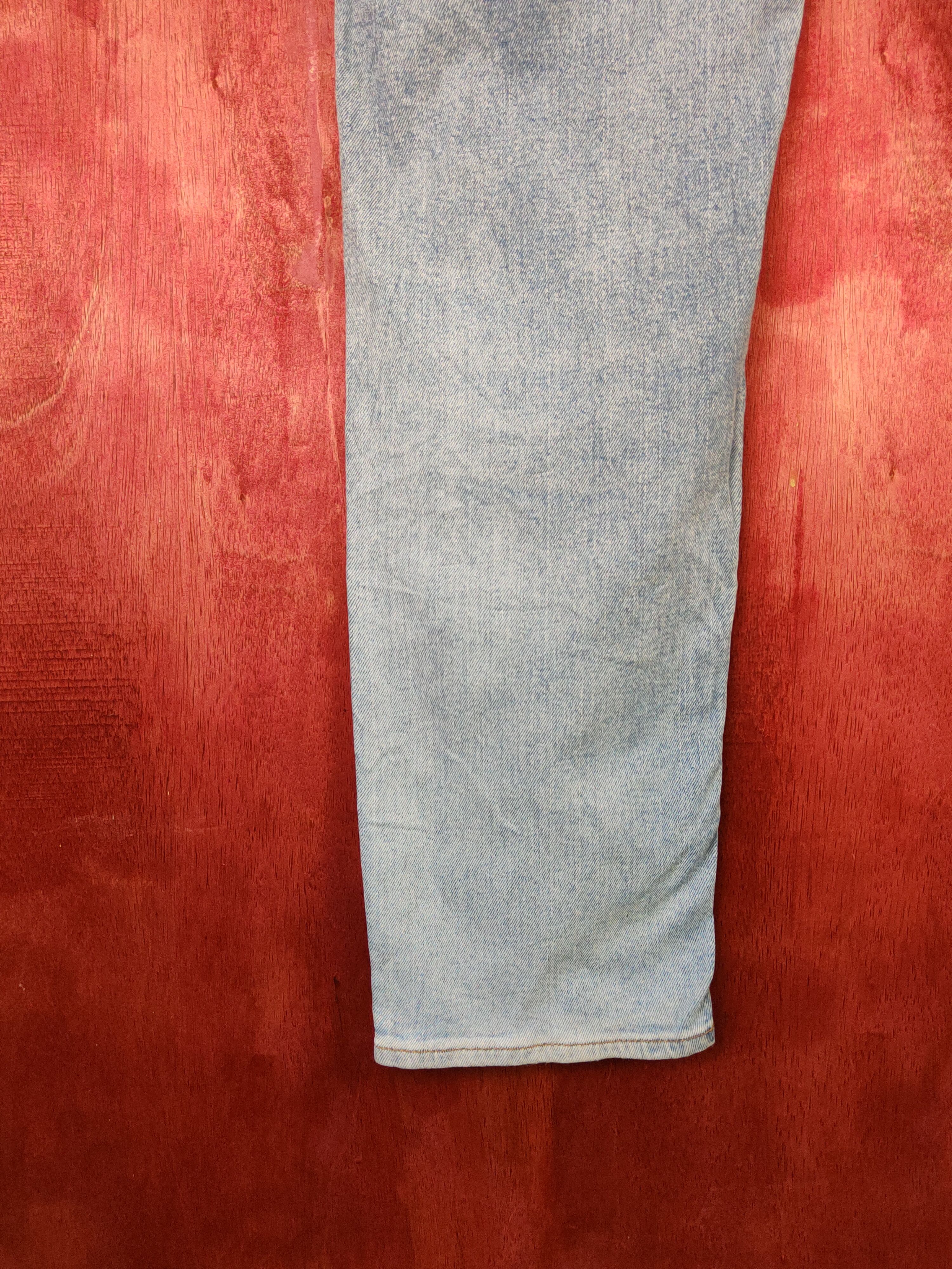 Gap Gap Blue Faded Distressed Ripped Slim Stretch Jeans #S1680 Size US 34 / EU 50 - 9 Thumbnail