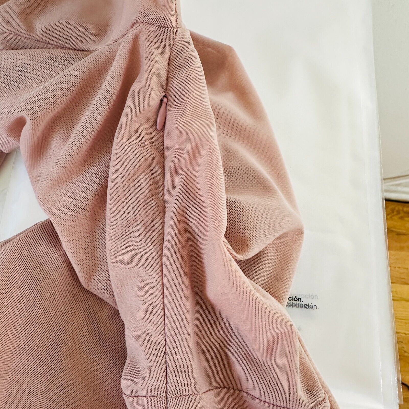 House of CB House of CB Pink Sheer Long Sleeve Zip High Neck Dress XS Size XS / US 0-2 / IT 36-38 - 9 Thumbnail