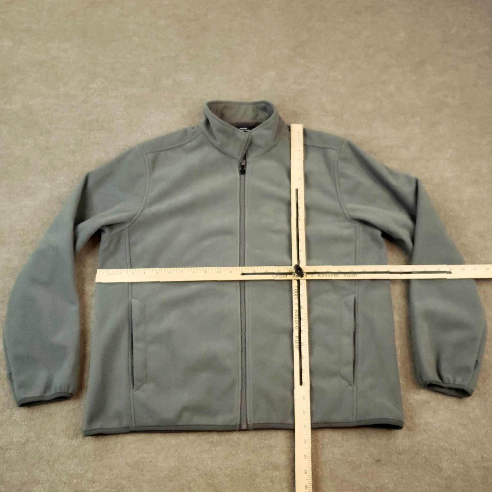 Lands' End Lands' End Fleece Sweatshirt Mens Large Gray Full Zip Pullover Mock Neck Shirt Mens L Gray Full Zip 90s? Size US L / EU 52-54 / 3 - 2 Thumbnail
