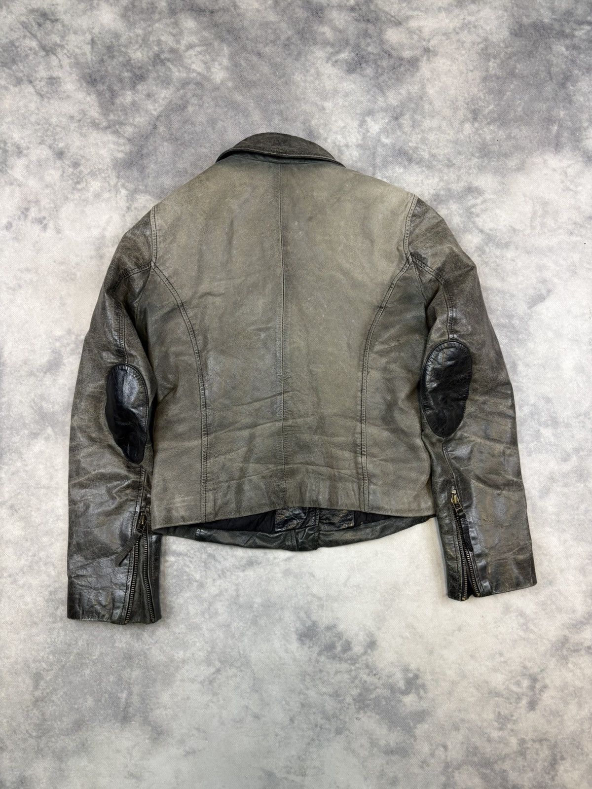 Other Vintage Leather Jacket Ramones Avant Garde Biker Rick 90s Size M / US 6-8 / IT 42-44 - 3 Thumbnail