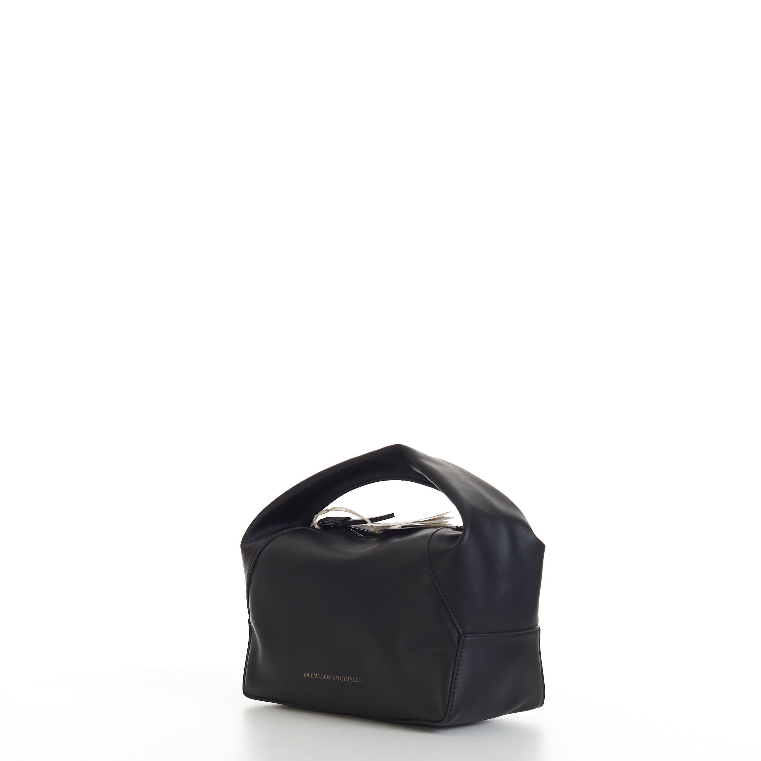 Brunello Cucinelli BC Duo Small Hobo Bag In Black Calfskin Leather Size ONE SIZE - 2 Thumbnail