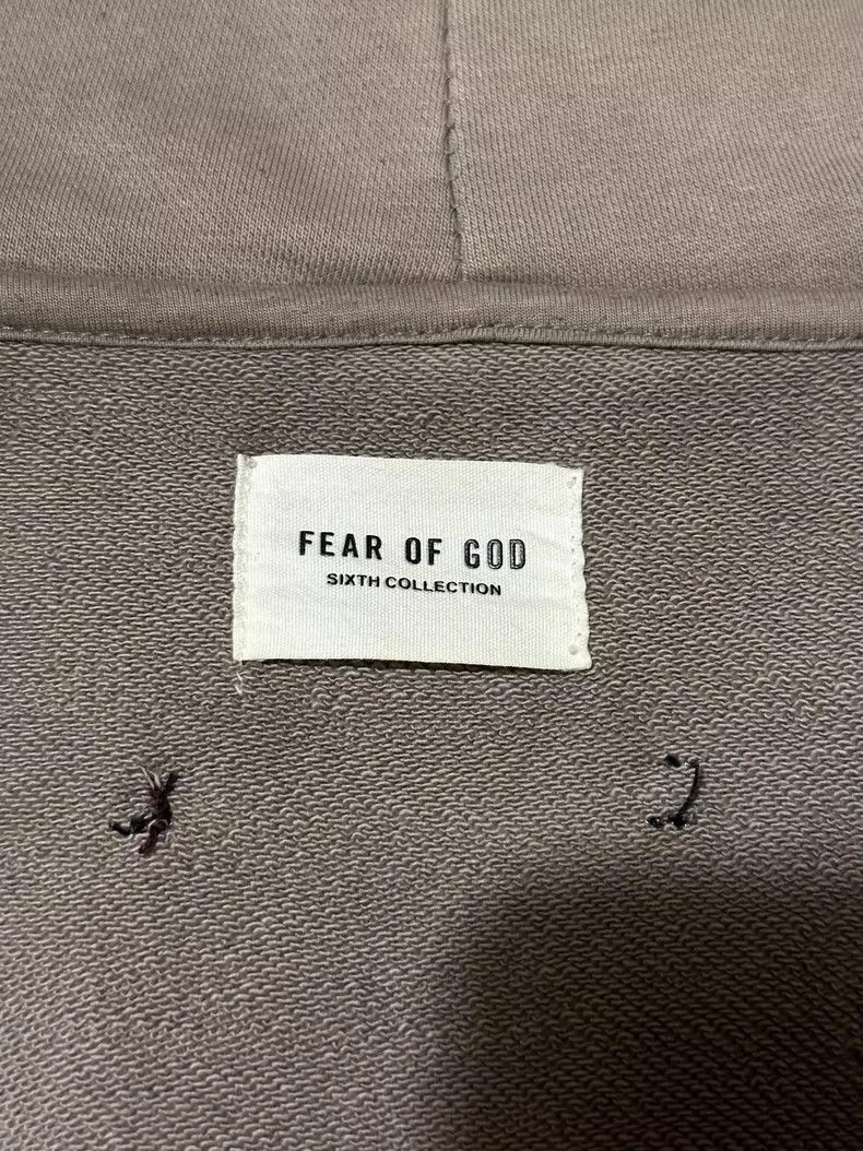 Fear of God Fear of God God grey zip silhouette hoodie Size US L / EU 52-54 / 3 - 4 Thumbnail