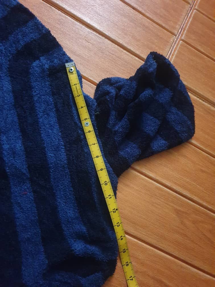 Uniqlo Uniqlo stripe blue black Fleece Hoodie Sweater Size M / US 6-8 / IT 42-44 - 6 Thumbnail