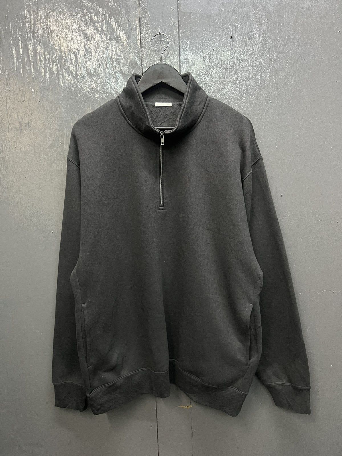 GU GU Half Zipper Sweatshirt Heavy Cotton Size US XXL / EU 58 / 5 - 1 Thumbnail