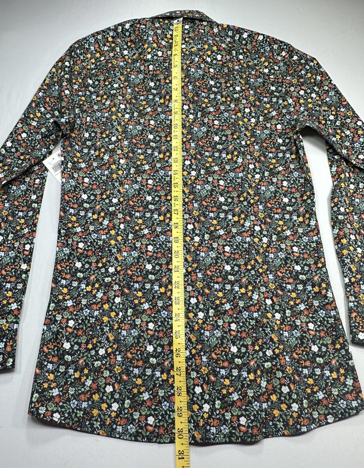 Bar III Bar III Easy Care Slim Fit Floral Pattern Button Down Small Size US S / EU 44-46 / 1 - 3 Thumbnail