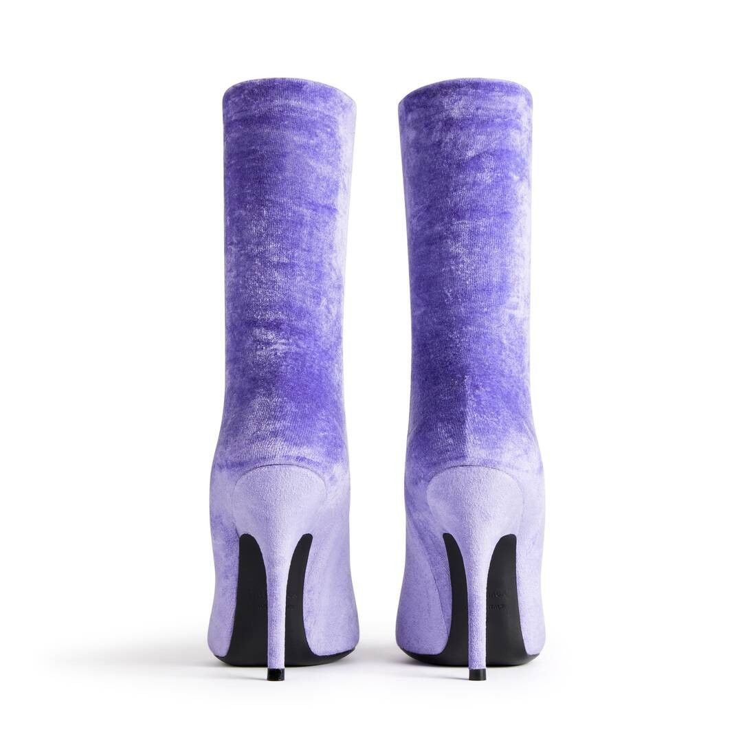 Balenciaga o1w1db10625 Knife 110mm Booties in Lilac Size US 7 / IT 37 - 5 Thumbnail