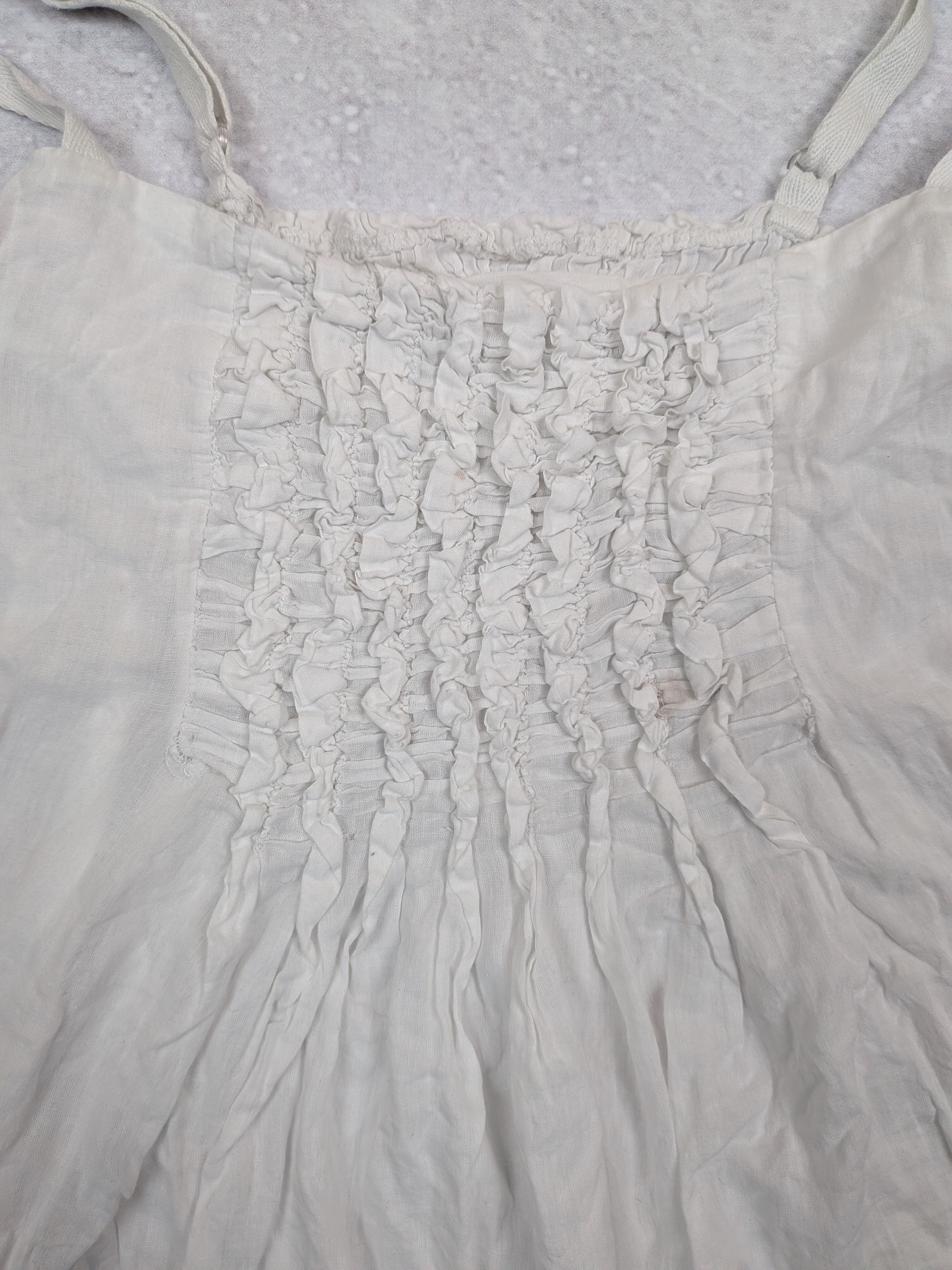 Other Boho Hippie Sundress White Vintage Y2K Size S / M Size M / US 6-8 / IT 42-44 - 3 Thumbnail