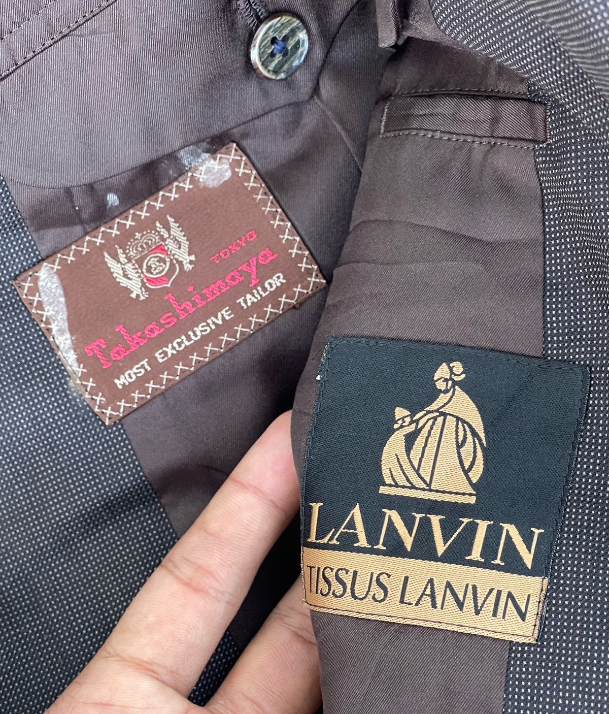 Lanvin 🔥Vintage Lanvin Takashimaya Double Breasted Blazer Size US M / EU 48-50 / 2 - 12 Thumbnail
