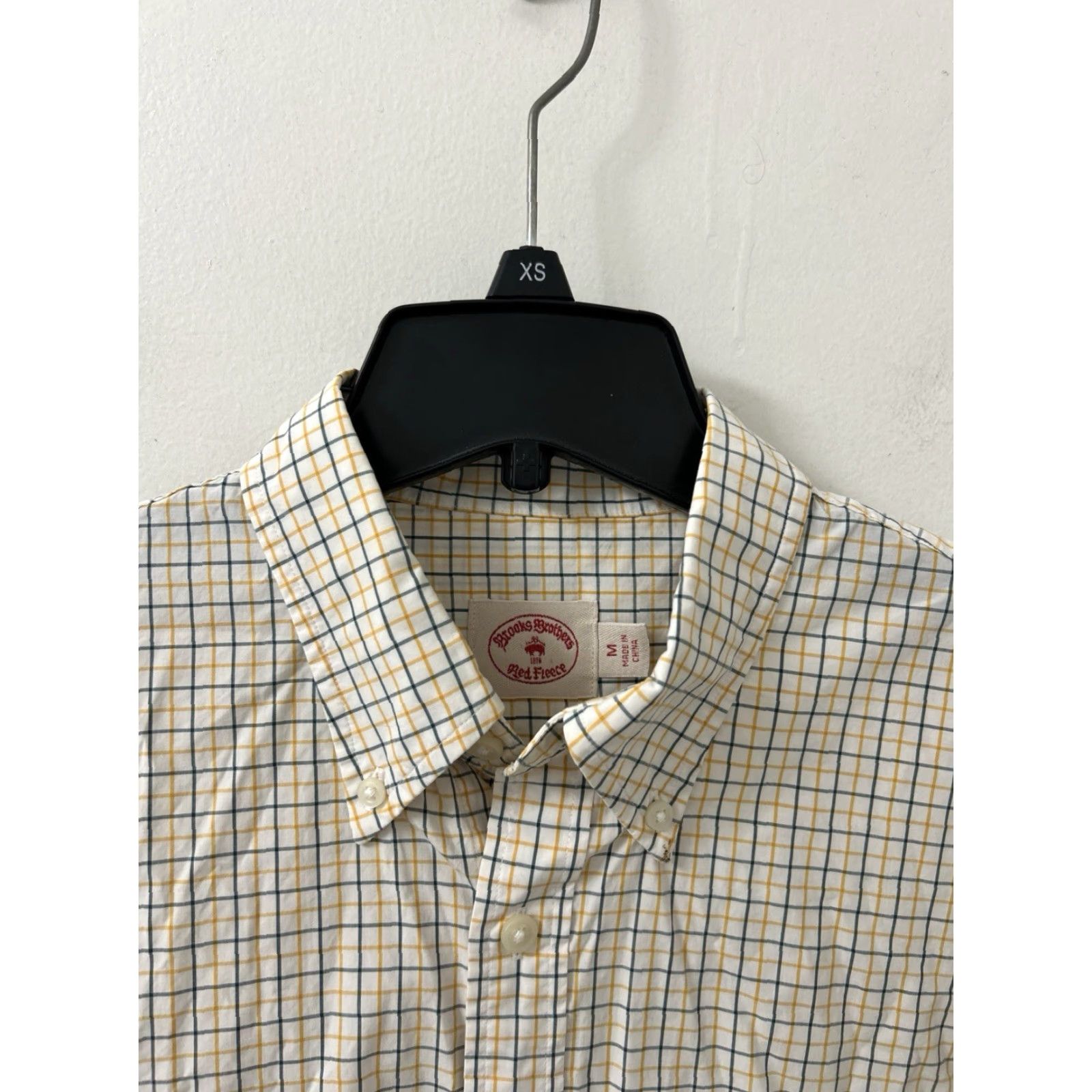 Brooks Brothers Brooks Brothers Red Fleece Shirt Mens M Beige Plaid Button-Down Long Sleeve Size US M / EU 48-50 / 2 - 6 Thumbnail