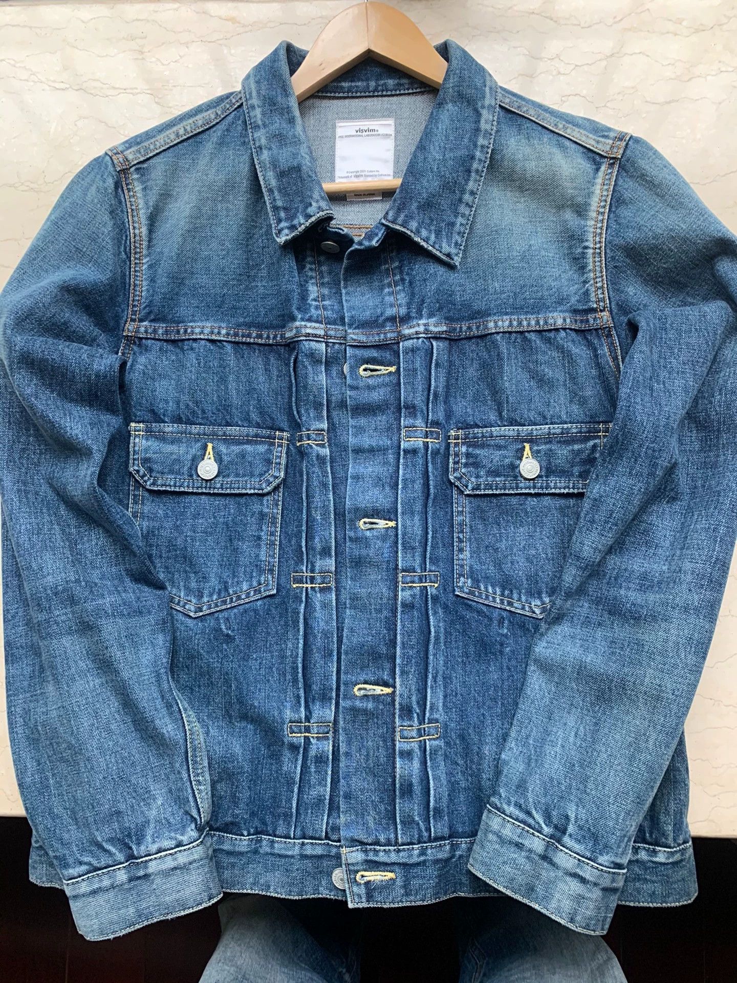 visvim 19 jacket101 washed denim jacket