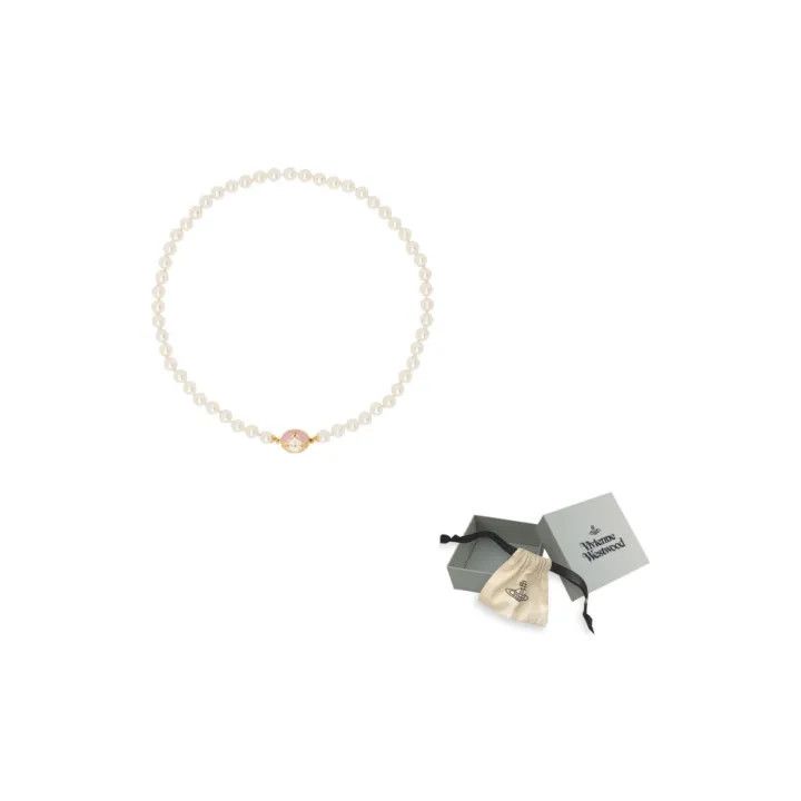 Vivienne Westwood Vivienne Westwood Loelia Brass Necklace for Women 0079 Size ONE SIZE - 1 Thumbnail