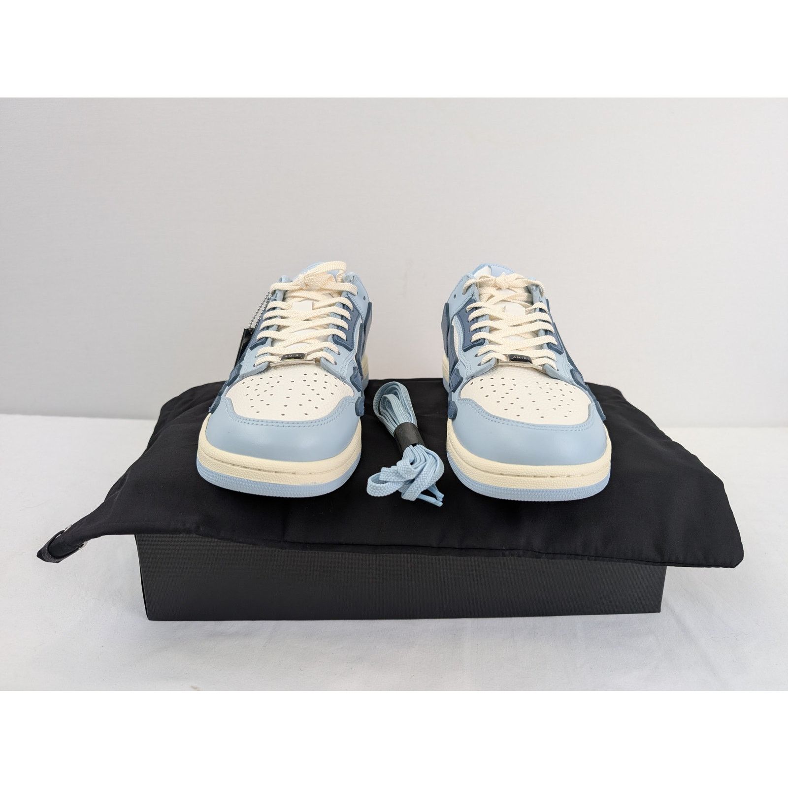 Amiri o1rshd1 Skel Top Low / Skeleton Low Top Sneakers Baby Blue Size US 12 / EU 45 - 15 Thumbnail