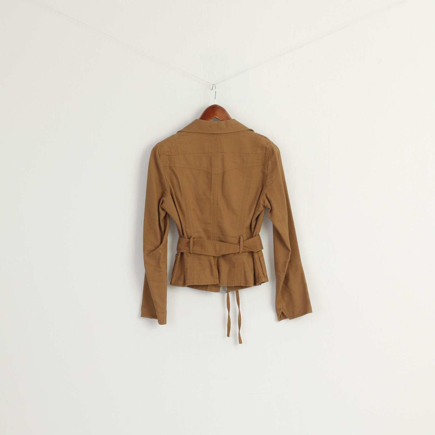 Vintage Marc Aurel Women 38 S Blazer Brown Cotton 9014 Size S / US 4 / IT 40 - 7 Thumbnail