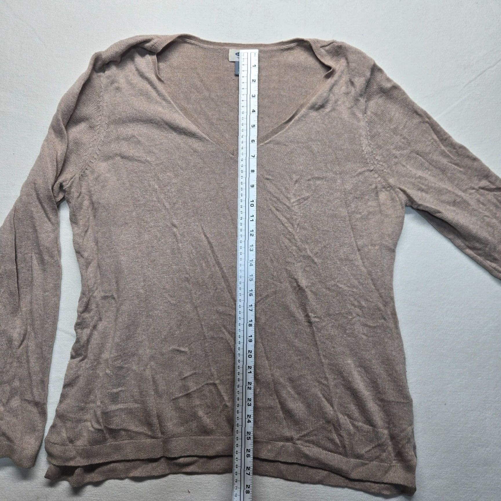 Old Navy Old Navy Women's Sweater Knit Pullover Lightweight Long Sleeve 2XL Beige Womens Size XXL / US 16-18 / IT 52-54 - 5 Thumbnail