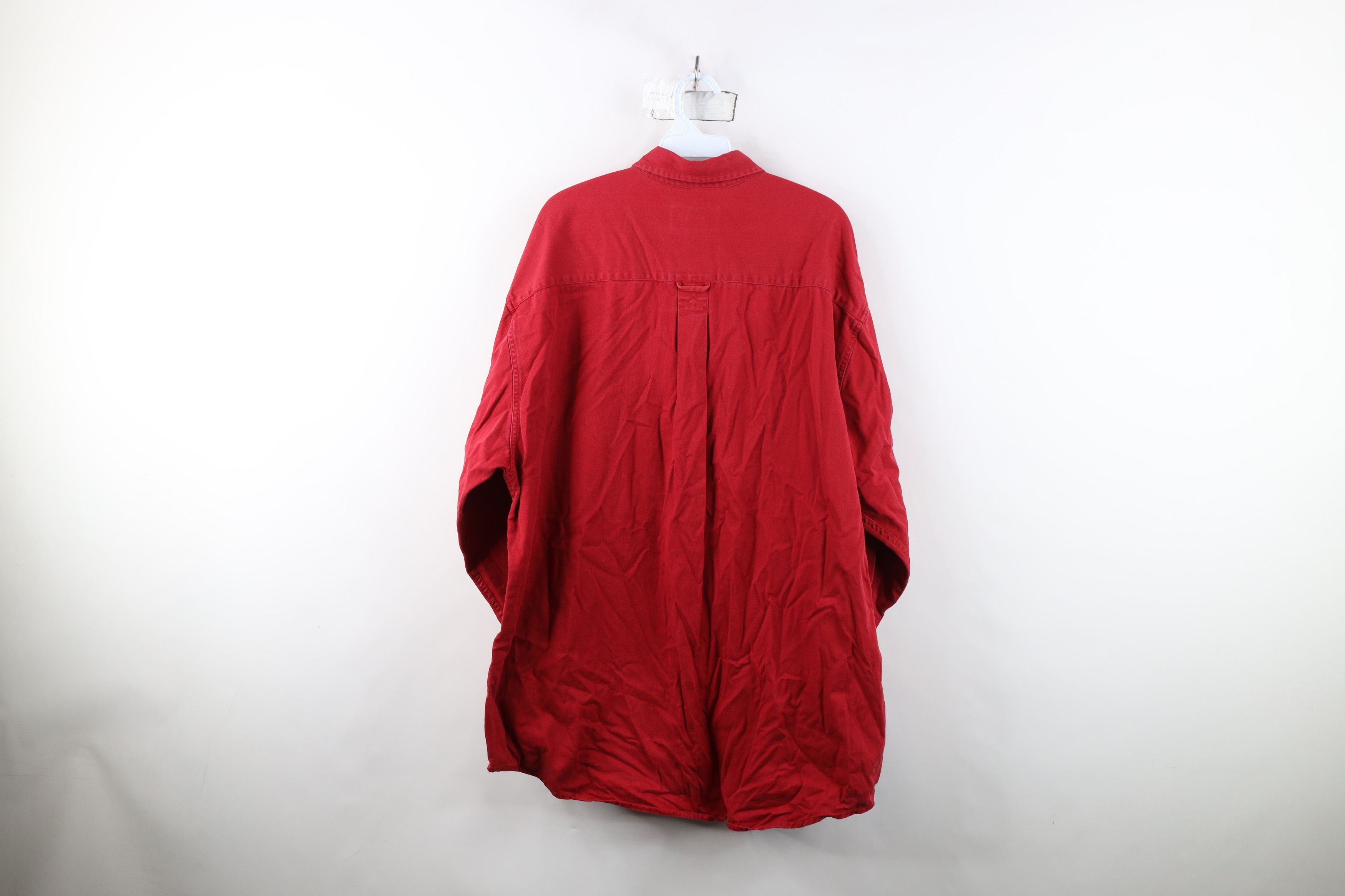 Eddie Bauer Vintage 90s Eddie Bauer Heavyweight Button Down Shirt Red Size US XL / EU 56 / 4 - 11 Thumbnail