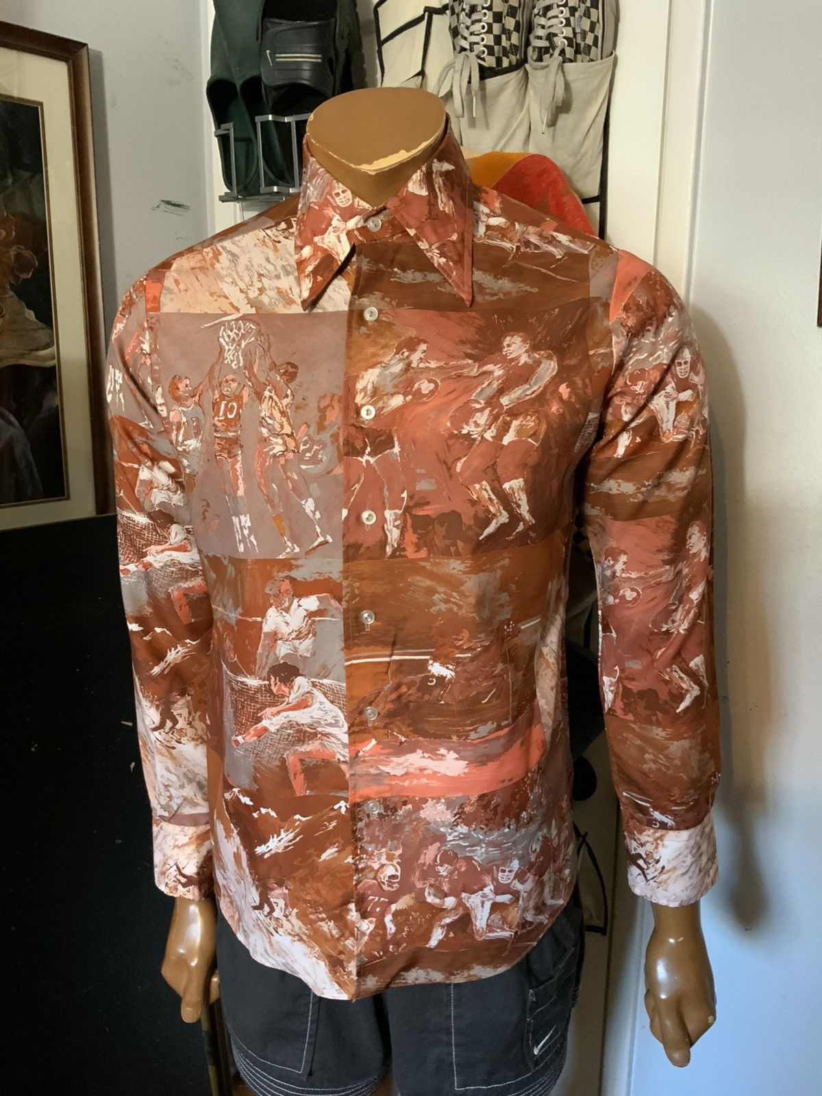 Playboy × Vintage Vintage 70s Chemise Et Cie Playboy Sports AOP Collage Shirt Size US S / EU 44-46 / 1 - 11 Thumbnail