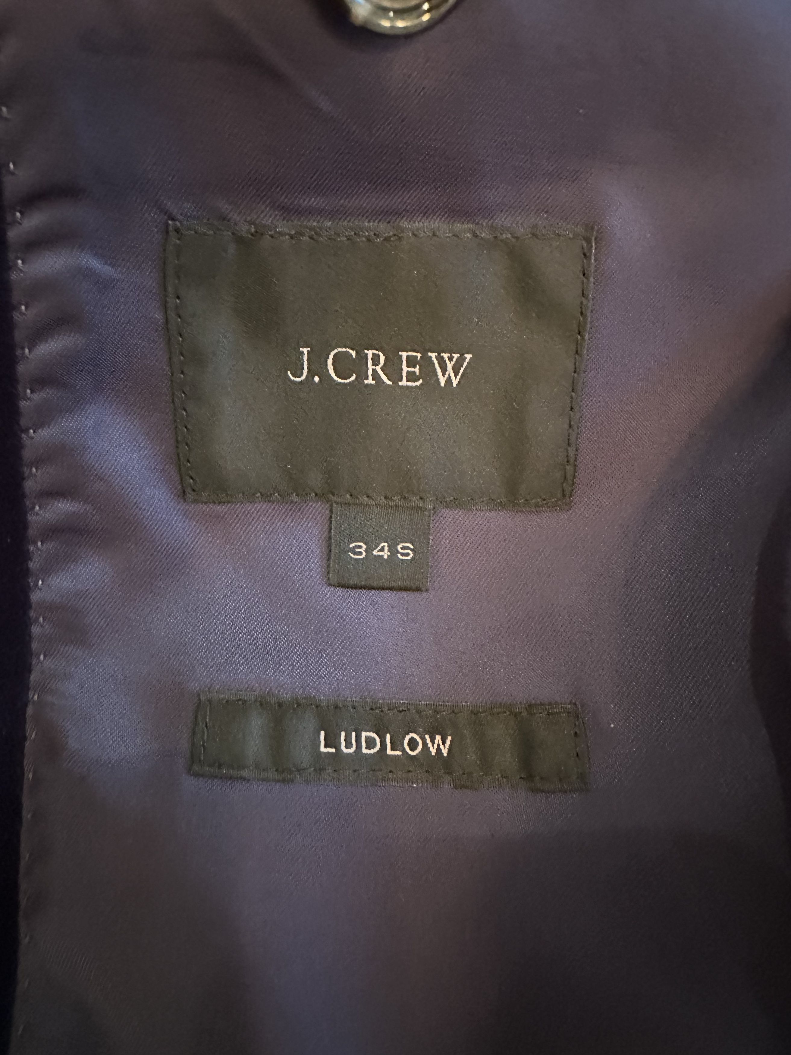 J.Crew Blue Velvet Shawl Collar Tuxedo Jacket Size 34S - 4 Thumbnail