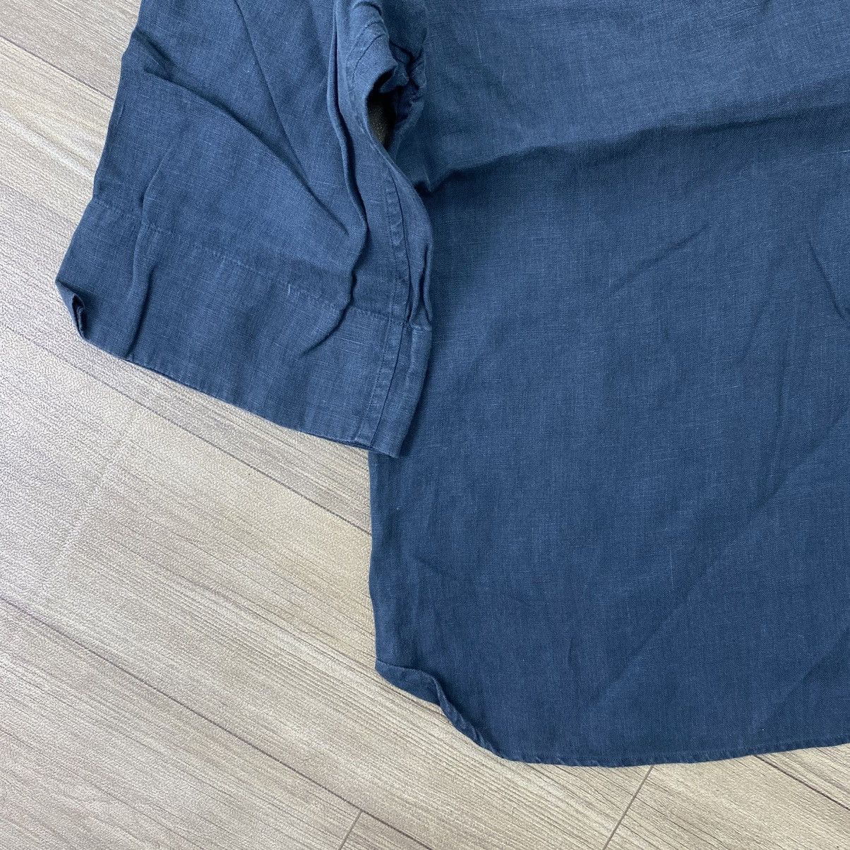 Margaret Howell Luxury Margaret Howell MHL Navy Linen Shirt Blouse Size S / US 4 / IT 40 - 5 Thumbnail
