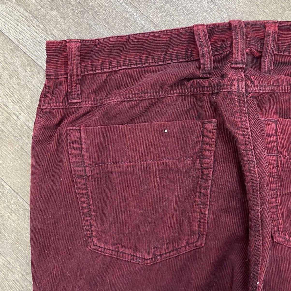 Gucci 1990s Gucci by Tom Ford Red Burgundy Corduroy Pants Luxury Size US 32 / EU 48 - 15 Thumbnail
