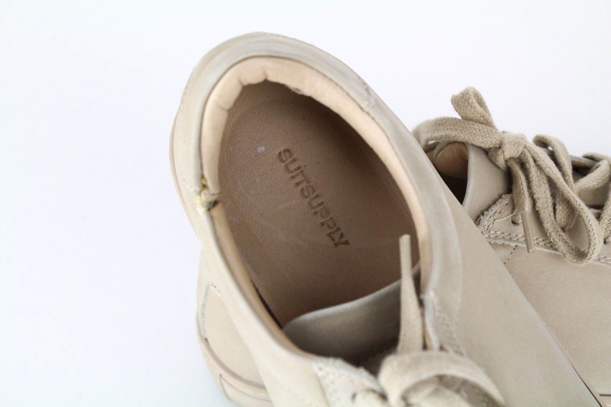 Suitsupply EU42 Light Brown Beige Leather Laced 72744 Size US 9 / EU 42 - 15 Thumbnail